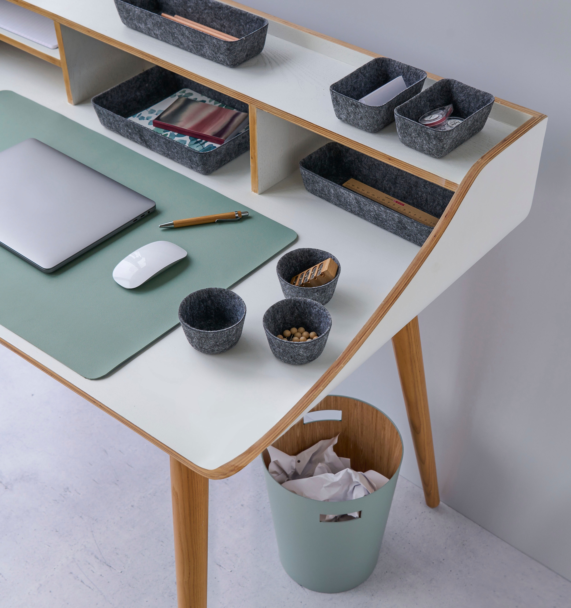 Zeller Present Organizer »Schreibtischunterlage inklusive Mousepad« Kunstleder, leicht abwischbar