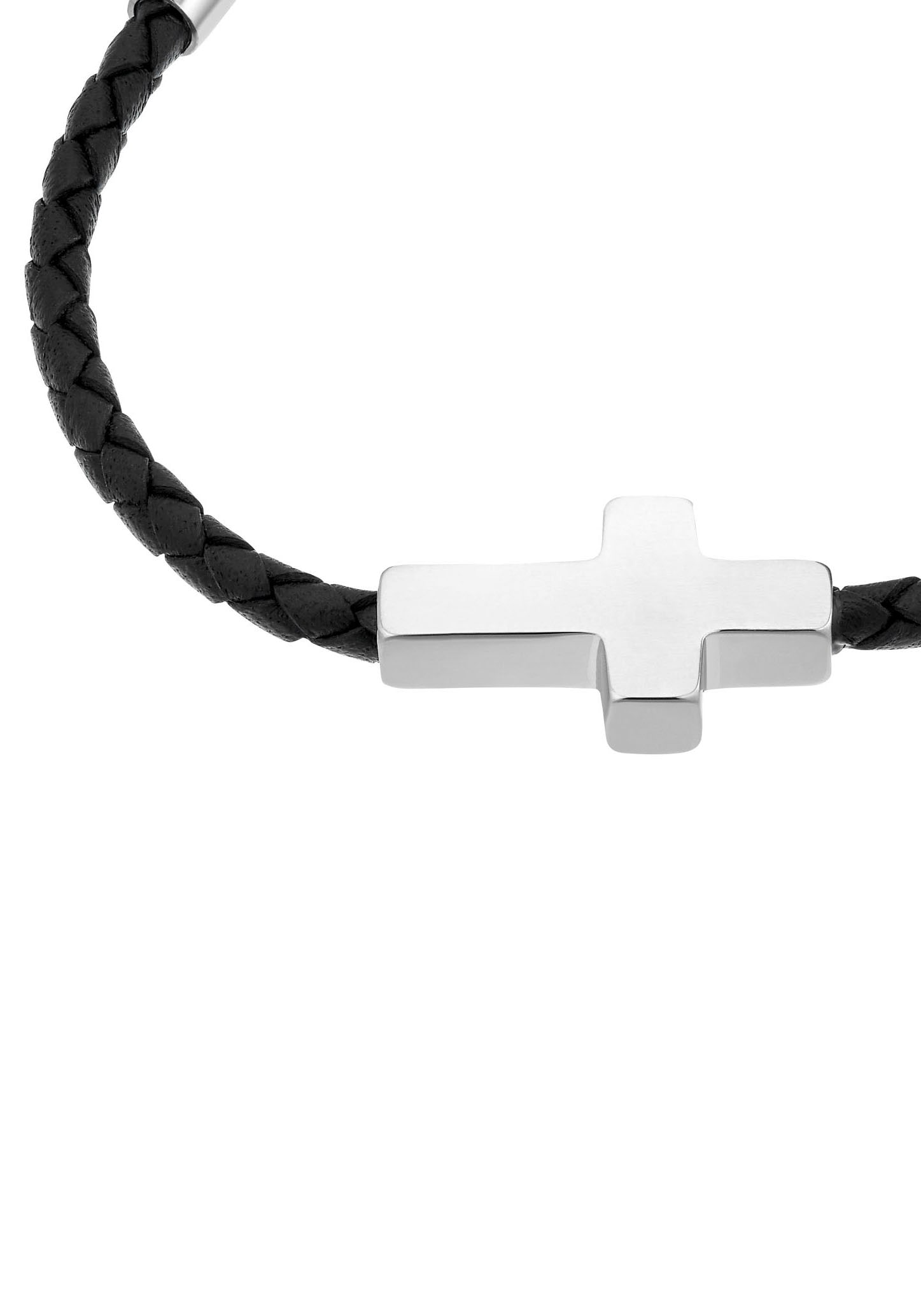 s.Oliver Junior Lederarmband »Kreuz, 2036872«