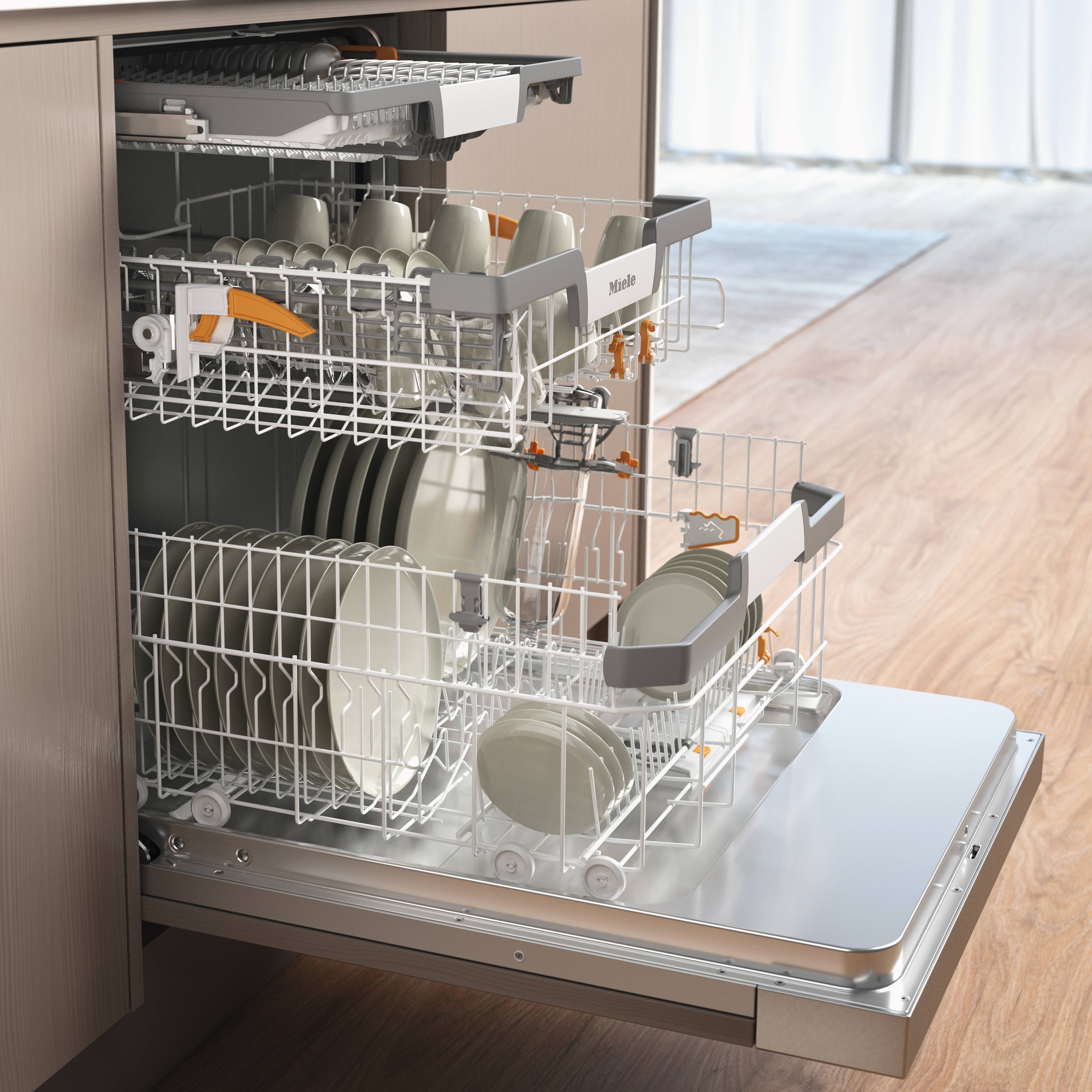 Miele teilintegrierbarer Geschirrspüler »G 7215 SCi XXL«, 14 Maßgedecke