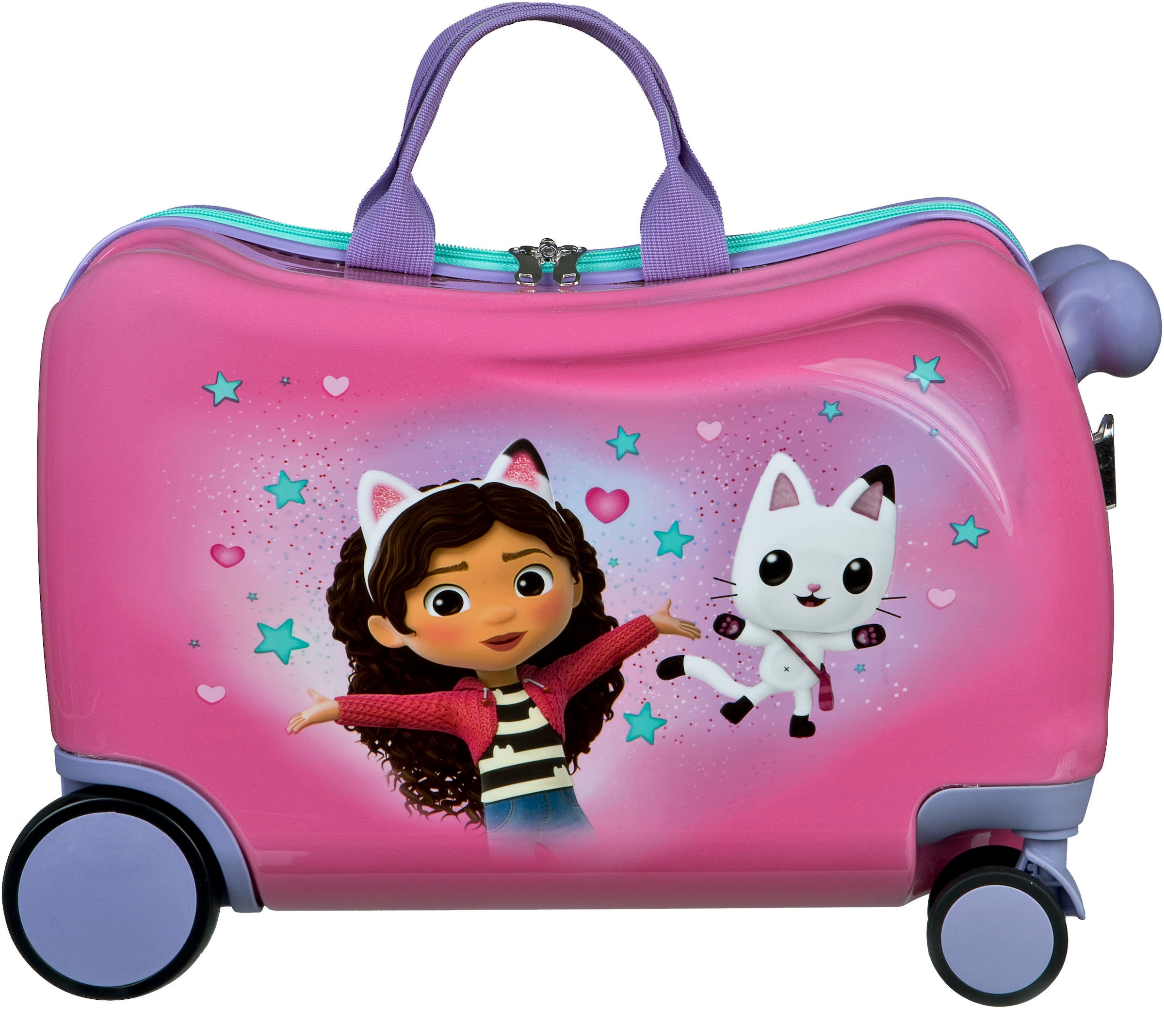 UNDERCOVER Kinderkoffer »Ride-on Trolley, Gabby's Dollhouse«, 4 St. Rollen, zum sitzen und ziehen