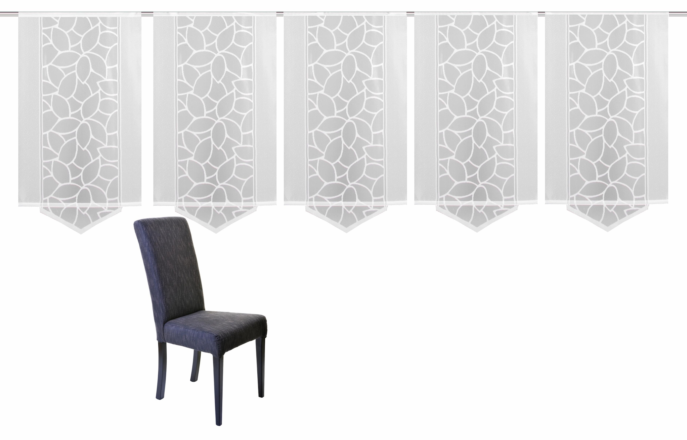 HOME WOHNIDEEN Schiebegardine »JENNA«, (5 St.), Schiebevorhang Jacquard Set, inkl.... kaufen