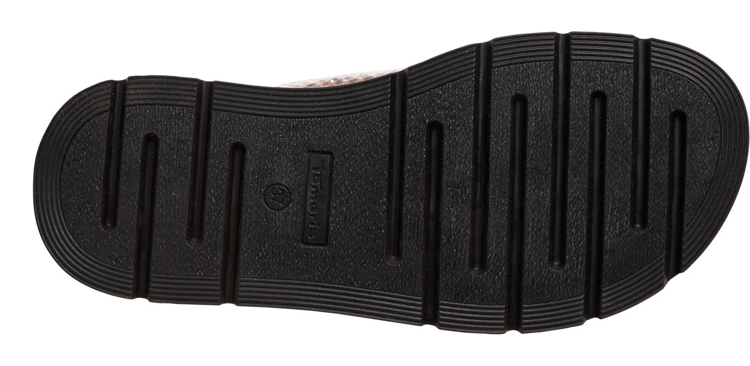 Tamaris Pantolette  , Keilabsatz, Sommerschuh, Schlupfschuh, verstellbare Schnallen