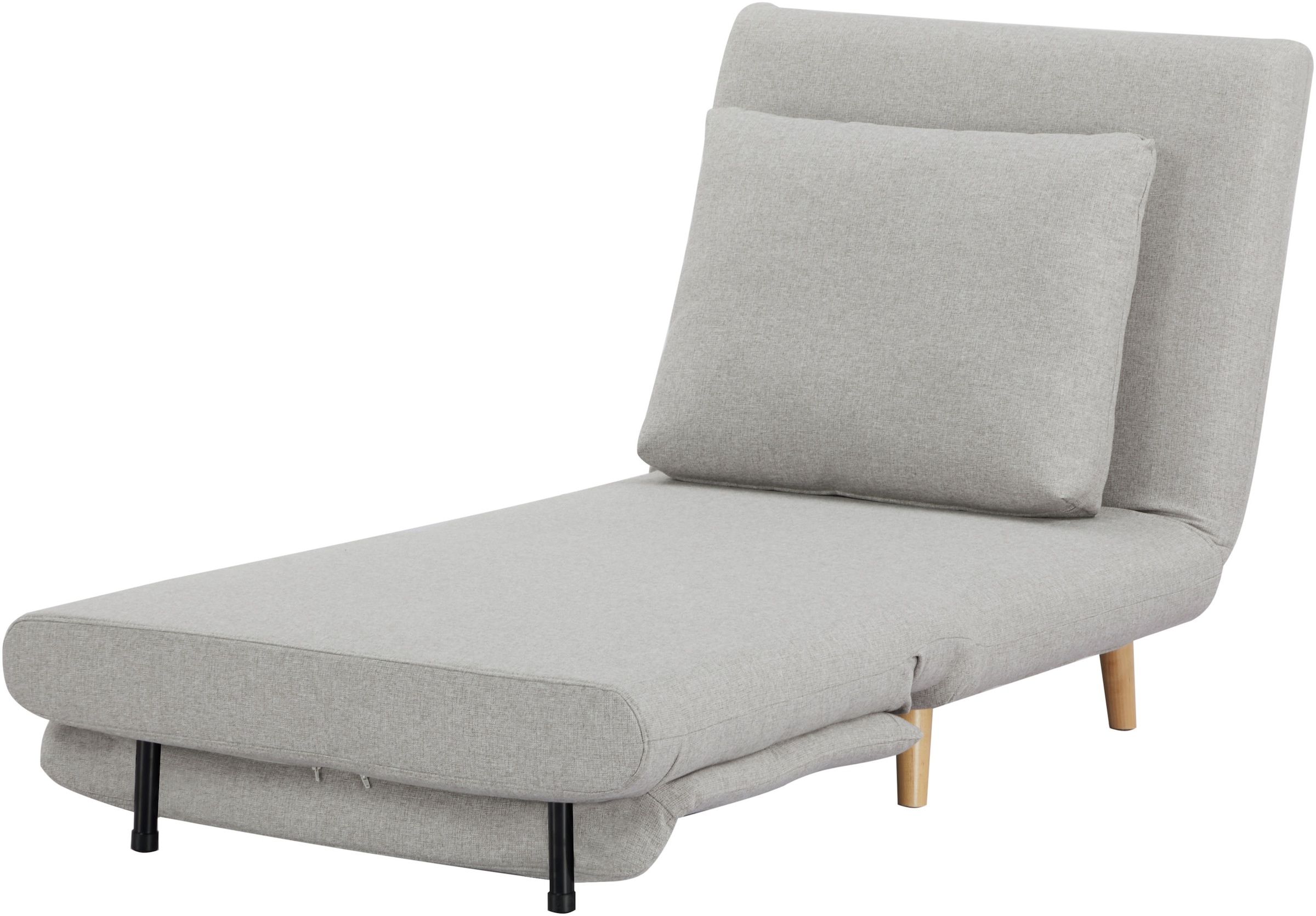INOSIGN Loungesessel »AINSLEY mit Relax- und Schlaffunktion«, wandelbar zum Gästebett, Schlafsofa im pflegeleichten Webstoff