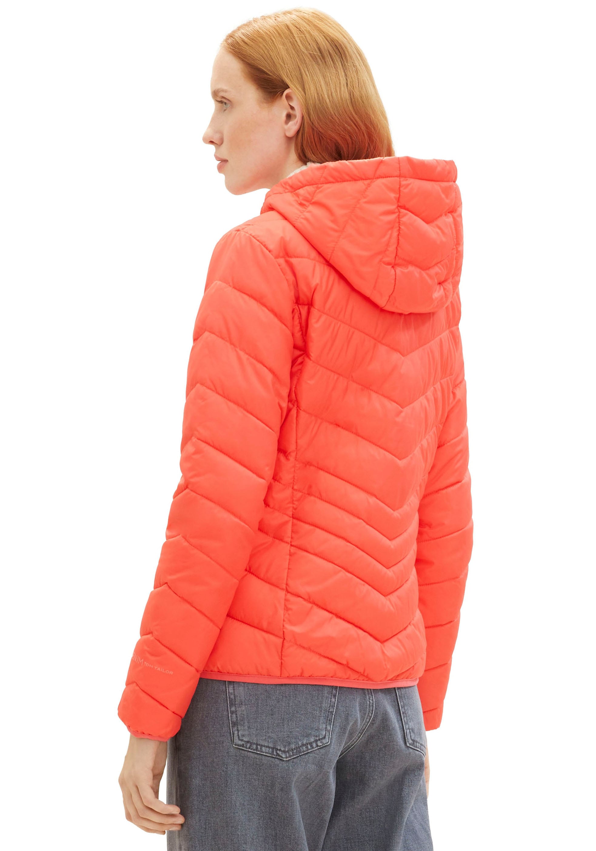 TOM TAILOR Denim Steppjacke, mit Kapuze, mit Kapuze