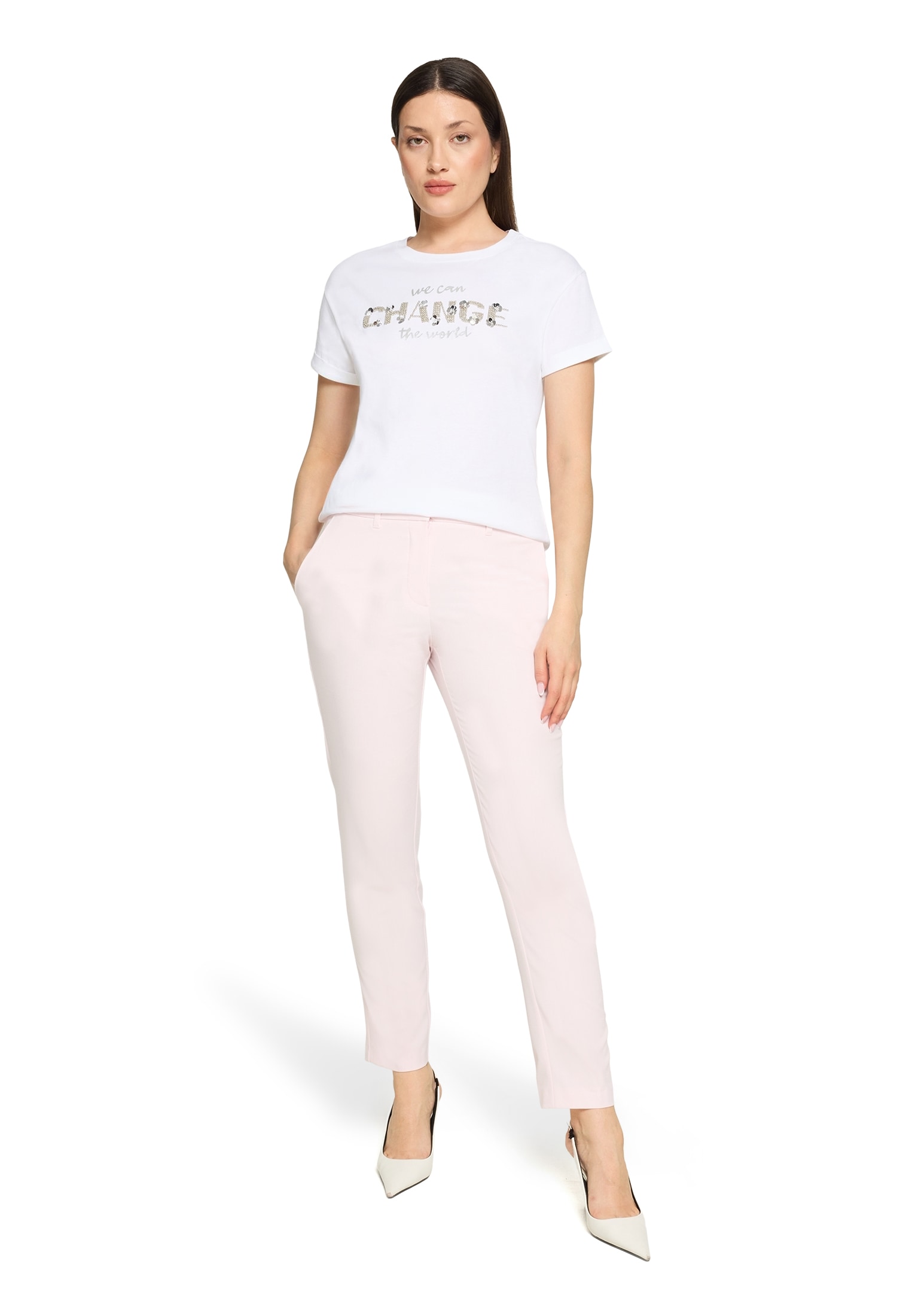 Betty&Co Rundhalsshirt »Casual-Shirt mit Stickerei«