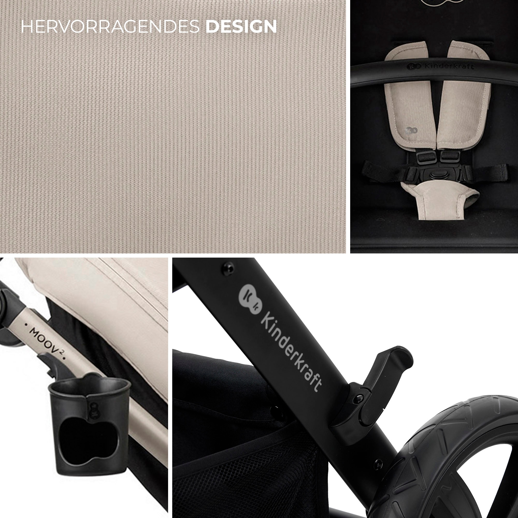 Kinderkraft Kombi-Kinderwagen »MOOV 2 Air 3IN1«, 27 kg, mit Luftreifen