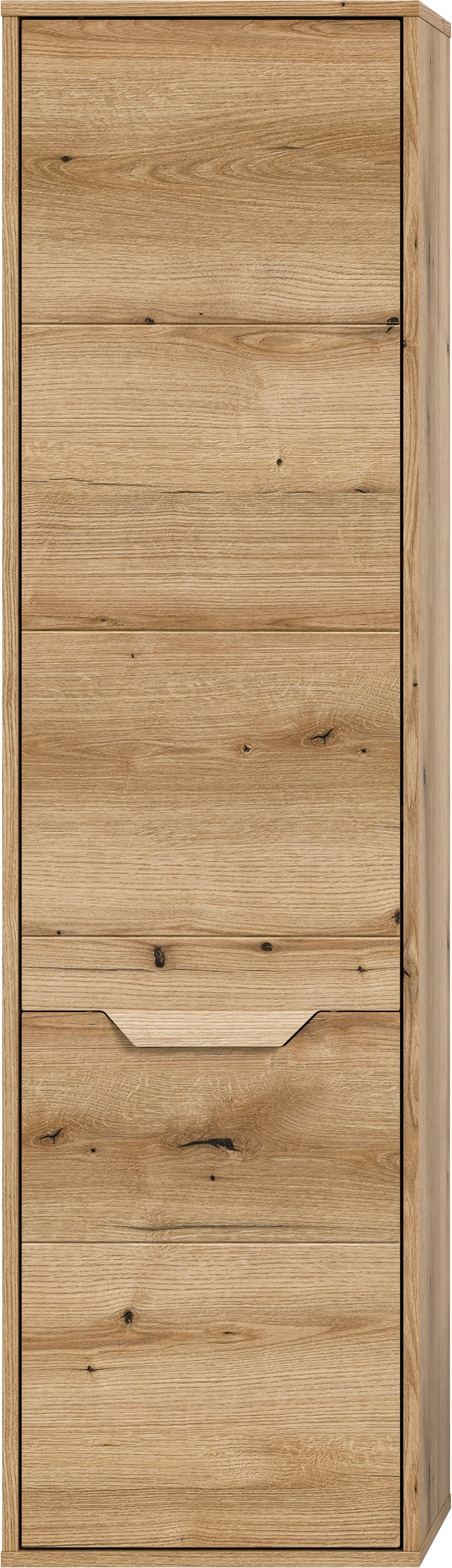 welltime Hochschrank »Kayu, Höhe 164 cm, stehend/hängend montierbar, 1 Tür, 4 Einlegeböden«, Türanschlag wechselbar, Badschrank, Bad-Möbel, Badezimmer, Bad