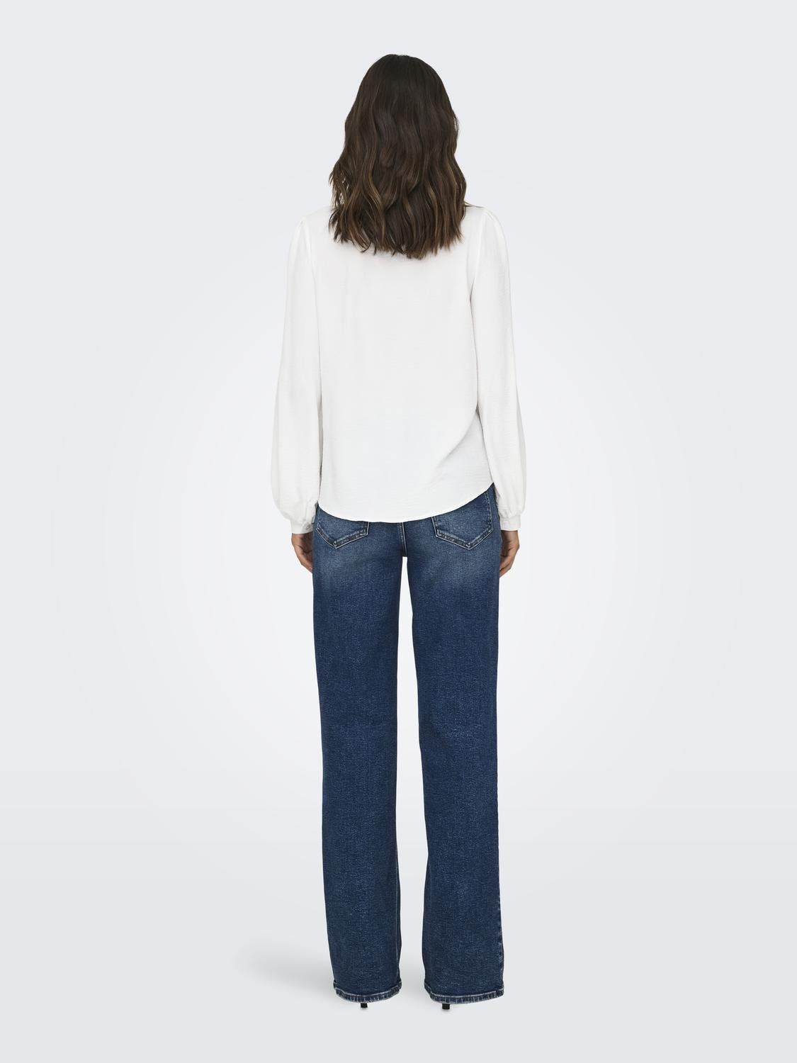 ONLY Hemdbluse »ONLMETTE PEARL LS SHIRT WVN« Kunstfaser, regular fit