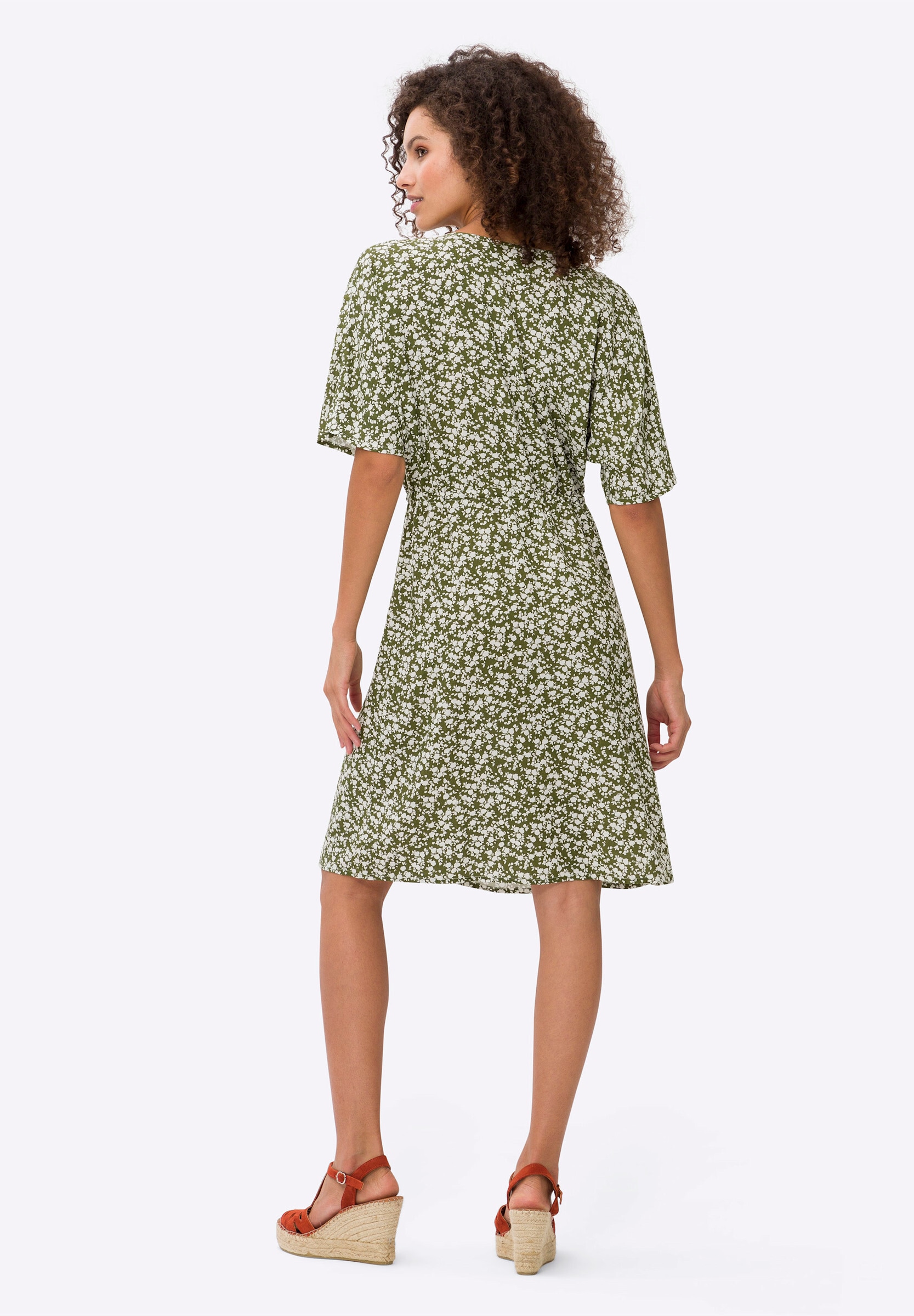 heine Sommerkleid »Druck-Kleid A-Linien-Kleid mit Bindeband« Ohne Taschen