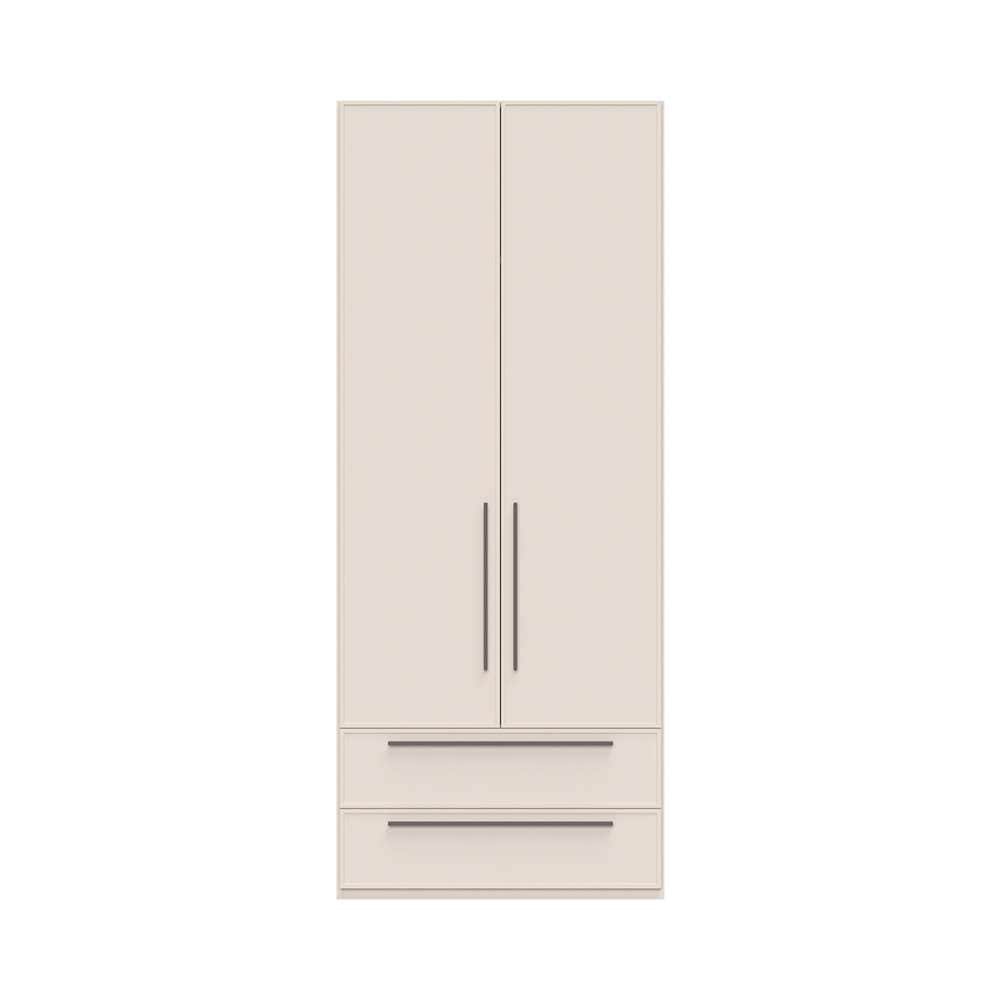 PLACES OF STYLE Drehtürenschrank »Opera mit oder ohne Kranz inkl. LED-Bel. ,B92,137,182 oder 227 cm« Schubkästen, UV lackiert, Soft Close Funktion, Höhenverstellbare Füße