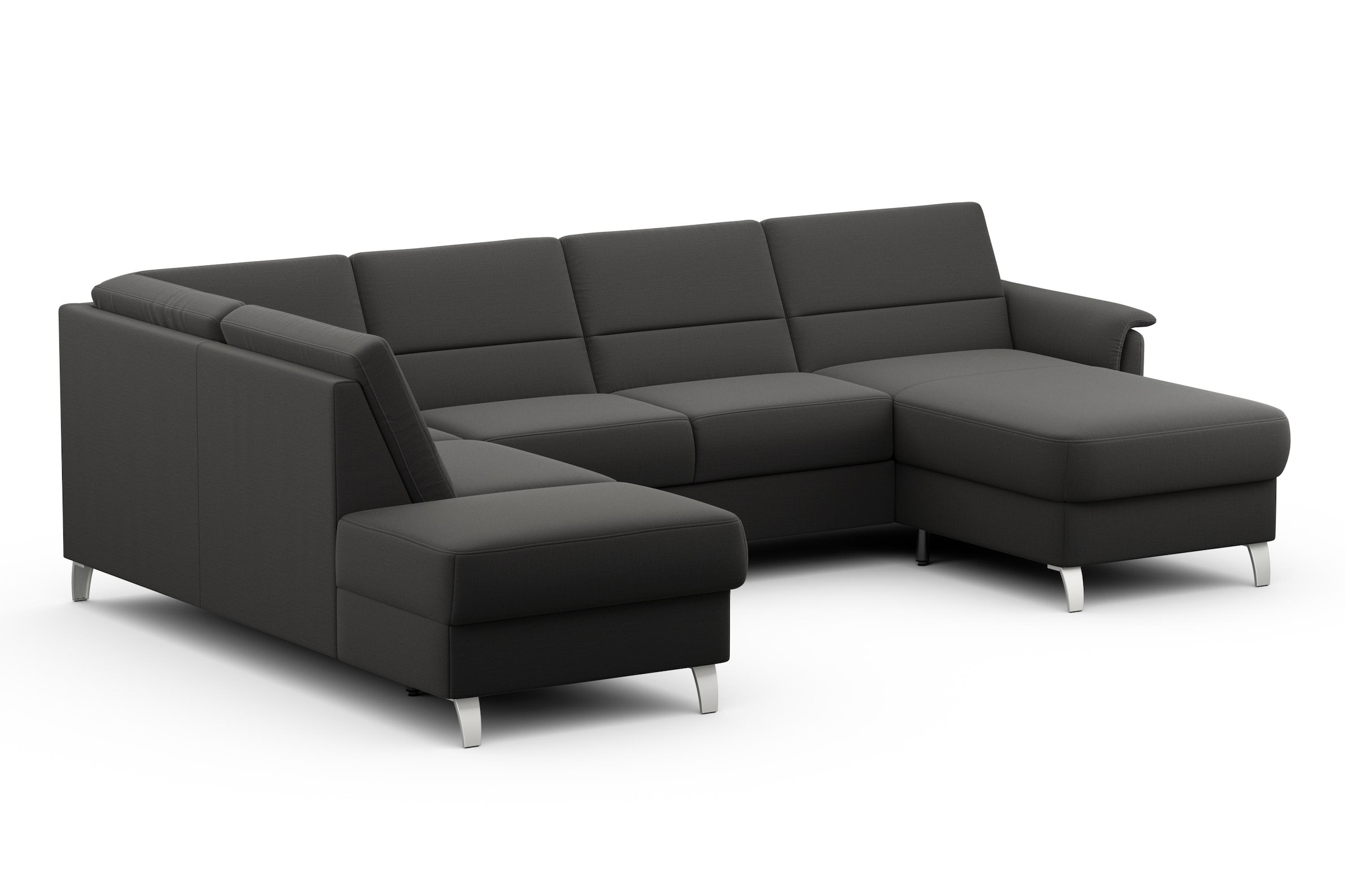 sit&more Wohnlandschaft »Palmera U-Form«, Federkern, wahlweise mit Bettfunktion und mit/ohne Stauraum