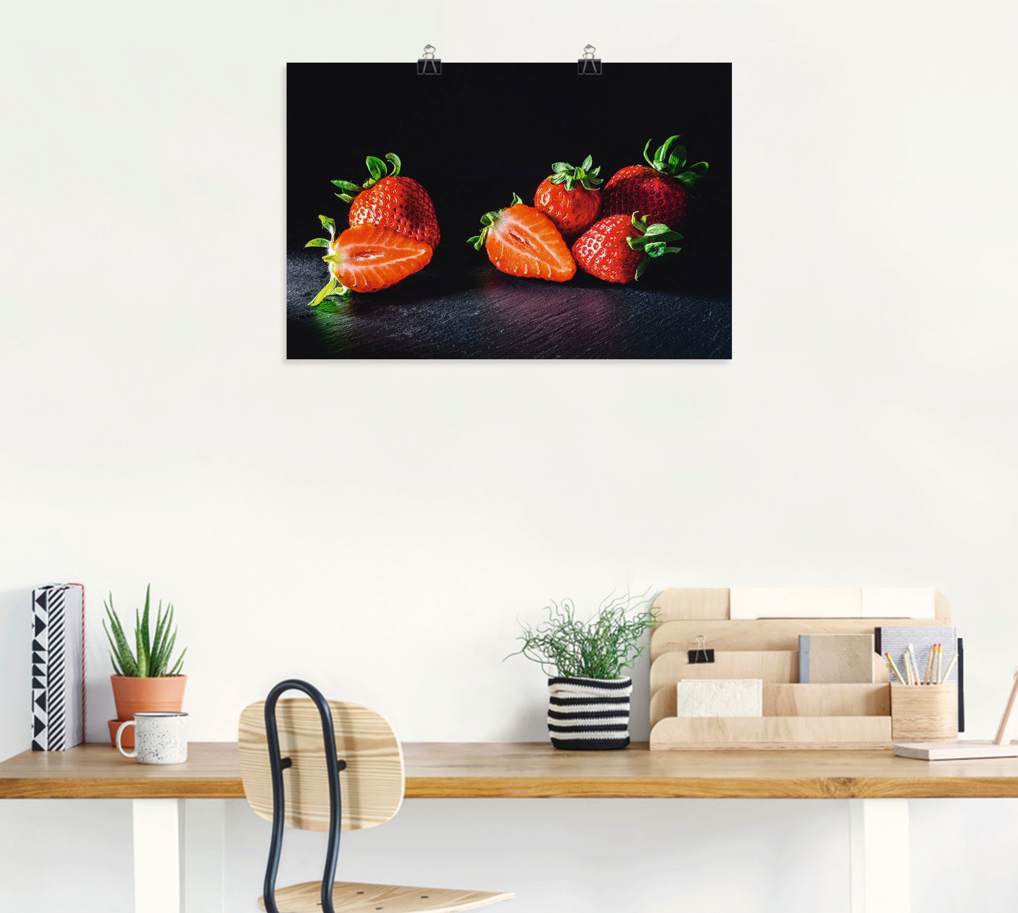 Artland Wandbild »Erdbeeren, süß und fruchtig«, Obst Bilder, (1 St.), als Leinwandbild, Poster in verschied. Größen