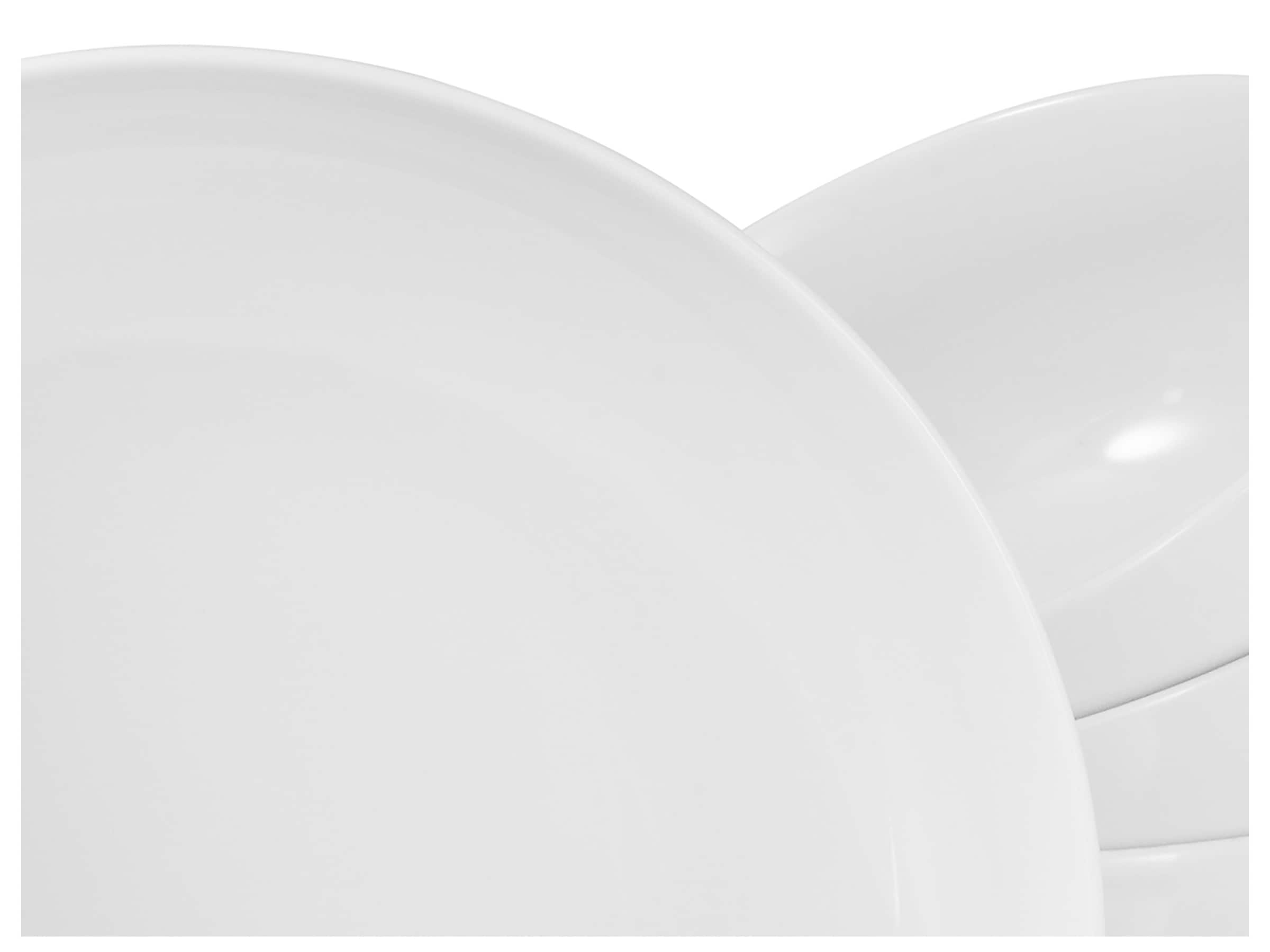 CreaTable Teller-Set »Allround Weiß, Tellerset 12-tlg« Teller Set, Daily Use, Zeitlos