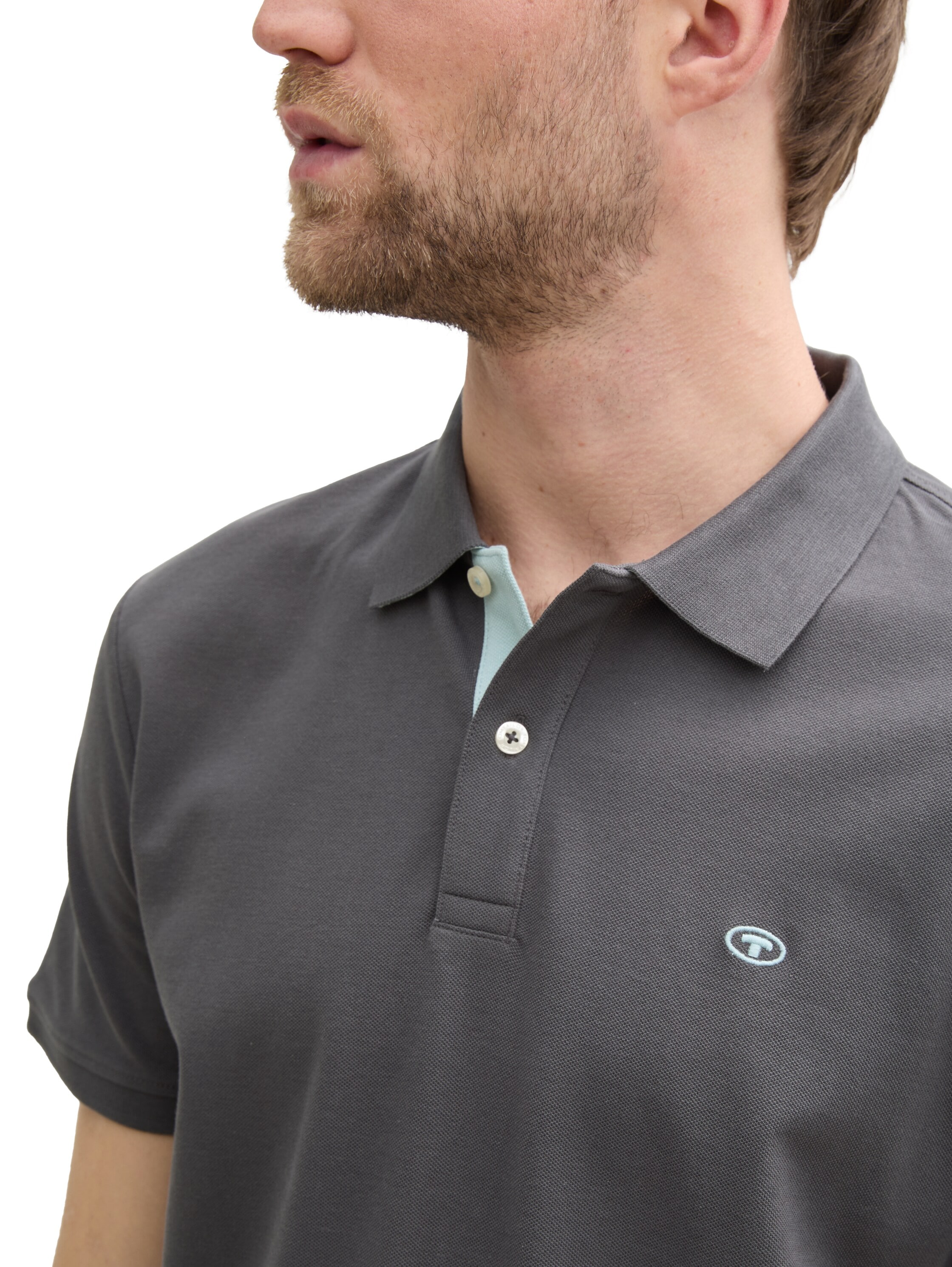 TOM TAILOR Poloshirt, mit Logo Stickerei