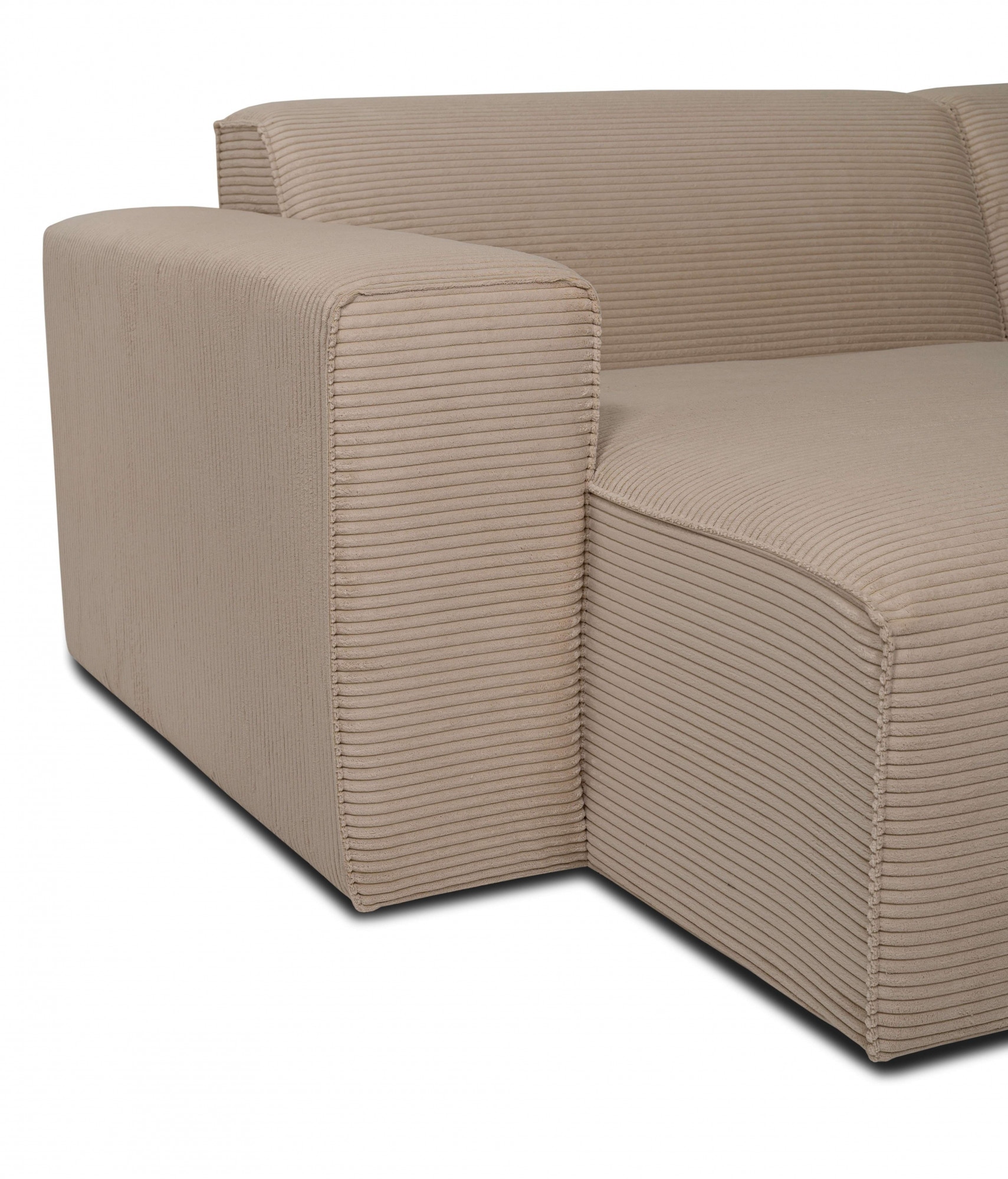 OTTO home Wohnlandschaft »Clayton Breite 371 cm, U-Form« in einem trendigen Cord-Bezug, verschiedene Kombinationen verfügbar