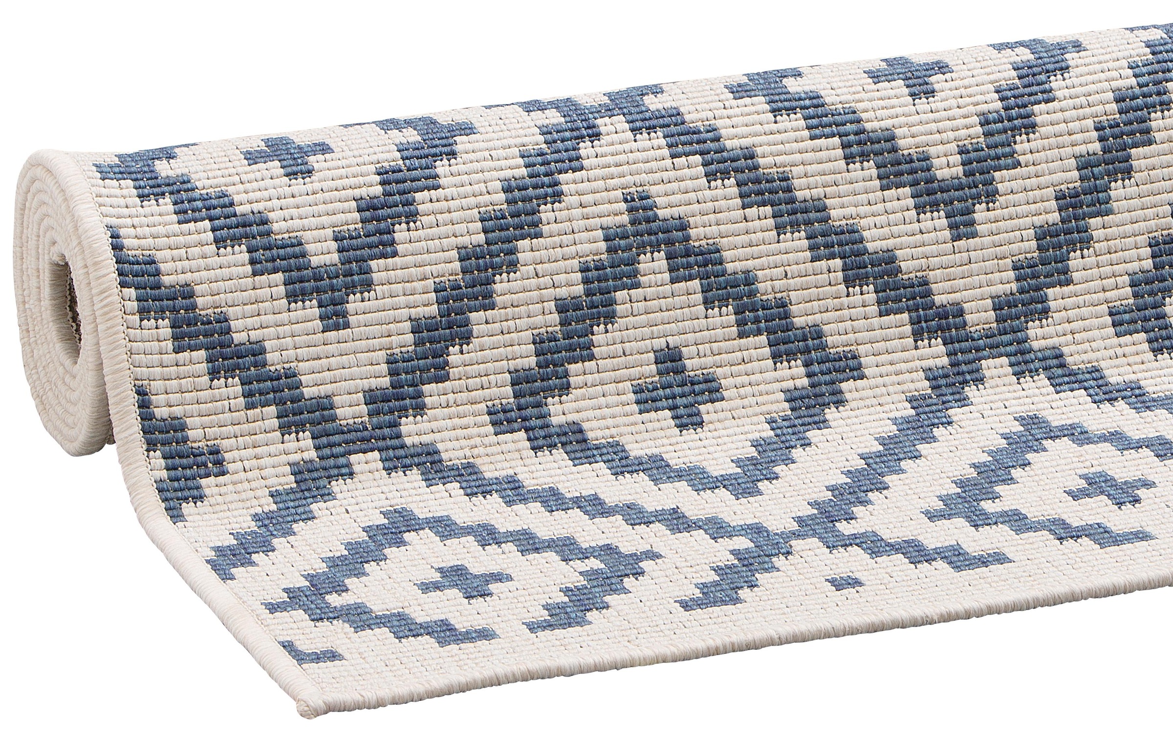 my home Läufer »Ronda Wendeteppich«, rechteckig, 5 mm Höhe, Sisal-Optik, Flachgewebe, In- und Outdoor, geometrisches Boho Design