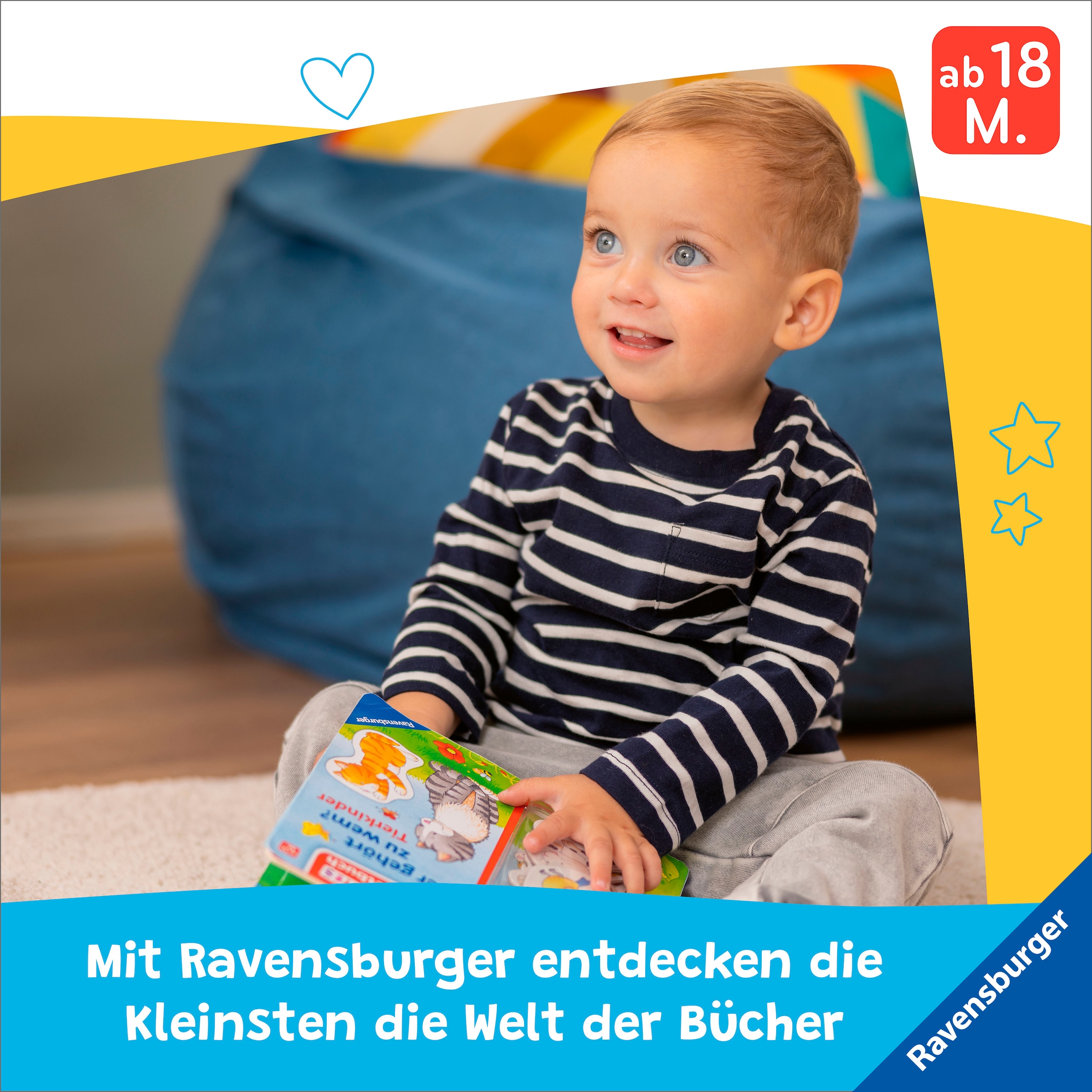 Ravensburger Kinderbuch »Pappbilderbuch, Mein erstes Vorlese-Fühlbuch Bist du ein Löwe?«