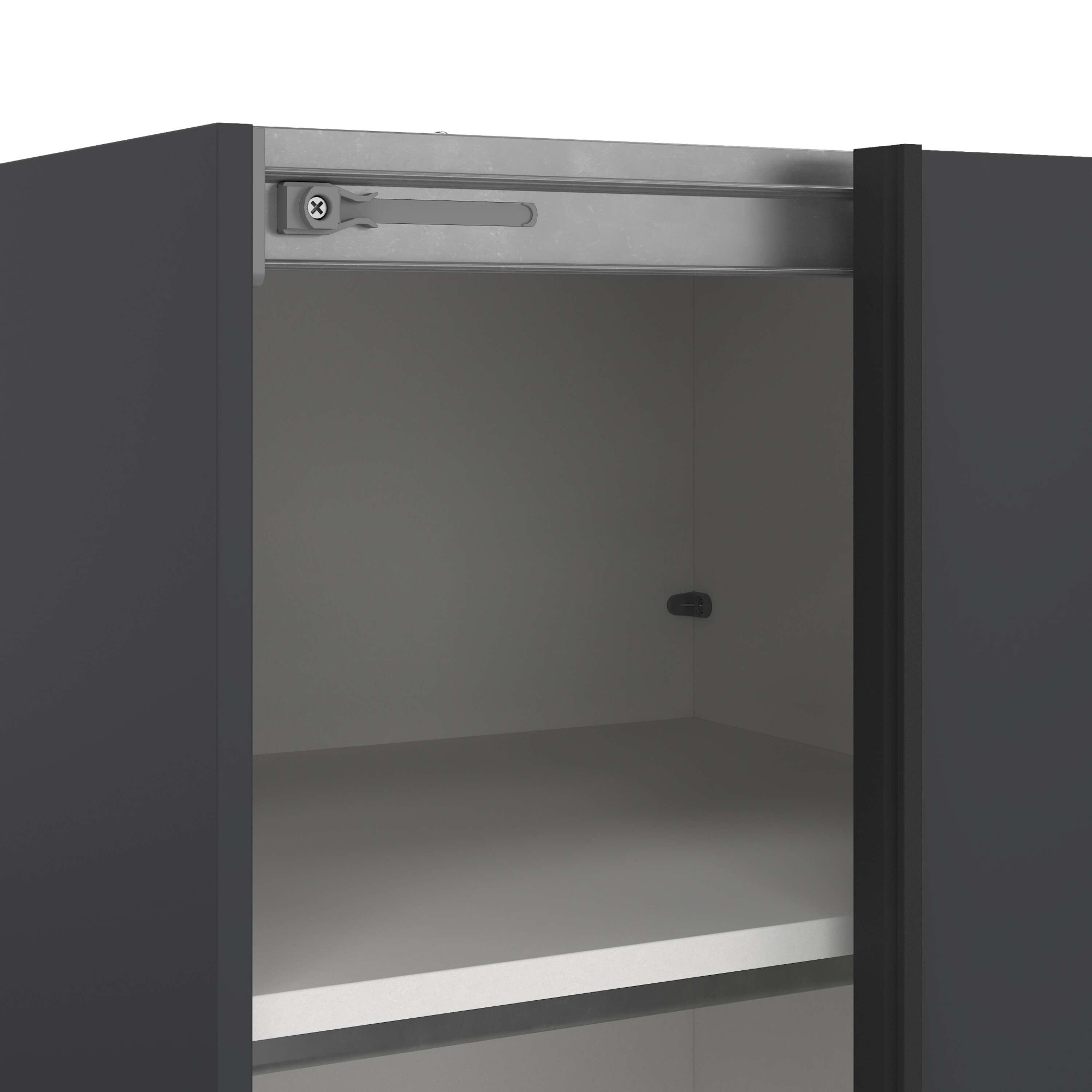 Home affaire Schwebetürenschrank »Como, Kleiderschrank, Schlafzimmerschrank« 1 Schwebetür, 1 Spiegelschiebetür, Kleiderstange, Einlegeboden