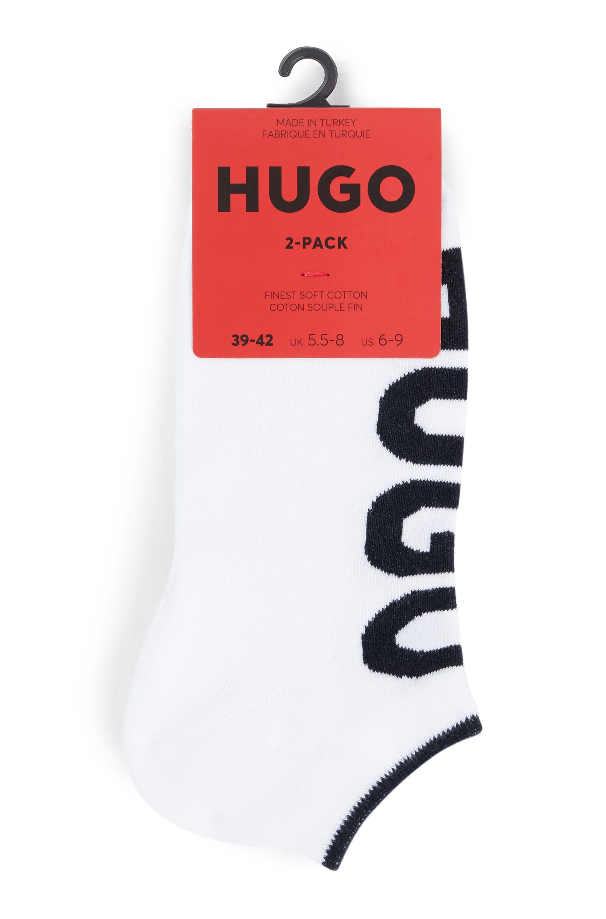 BOSS Businesssocken »2P AS Logo CC«, (Packung, 2 Paar, 2er Pack), mit großem HUGO Logo-Schriftzug