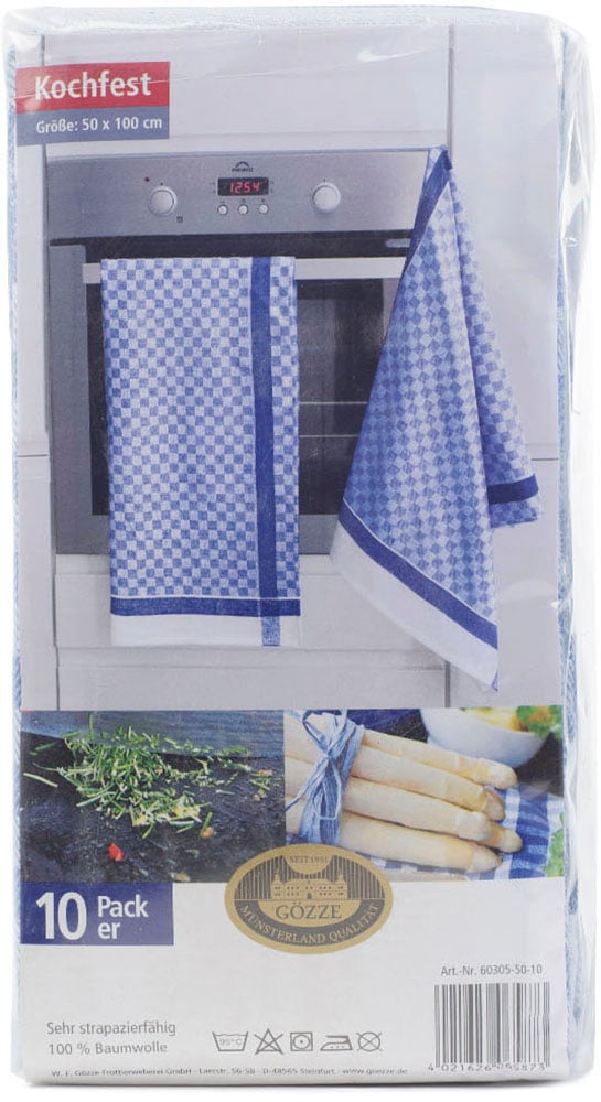 Gözze Geschirrtuch »Allzweck-Grubenhandtücher, Des. 60305« kariert, 50x100 cm