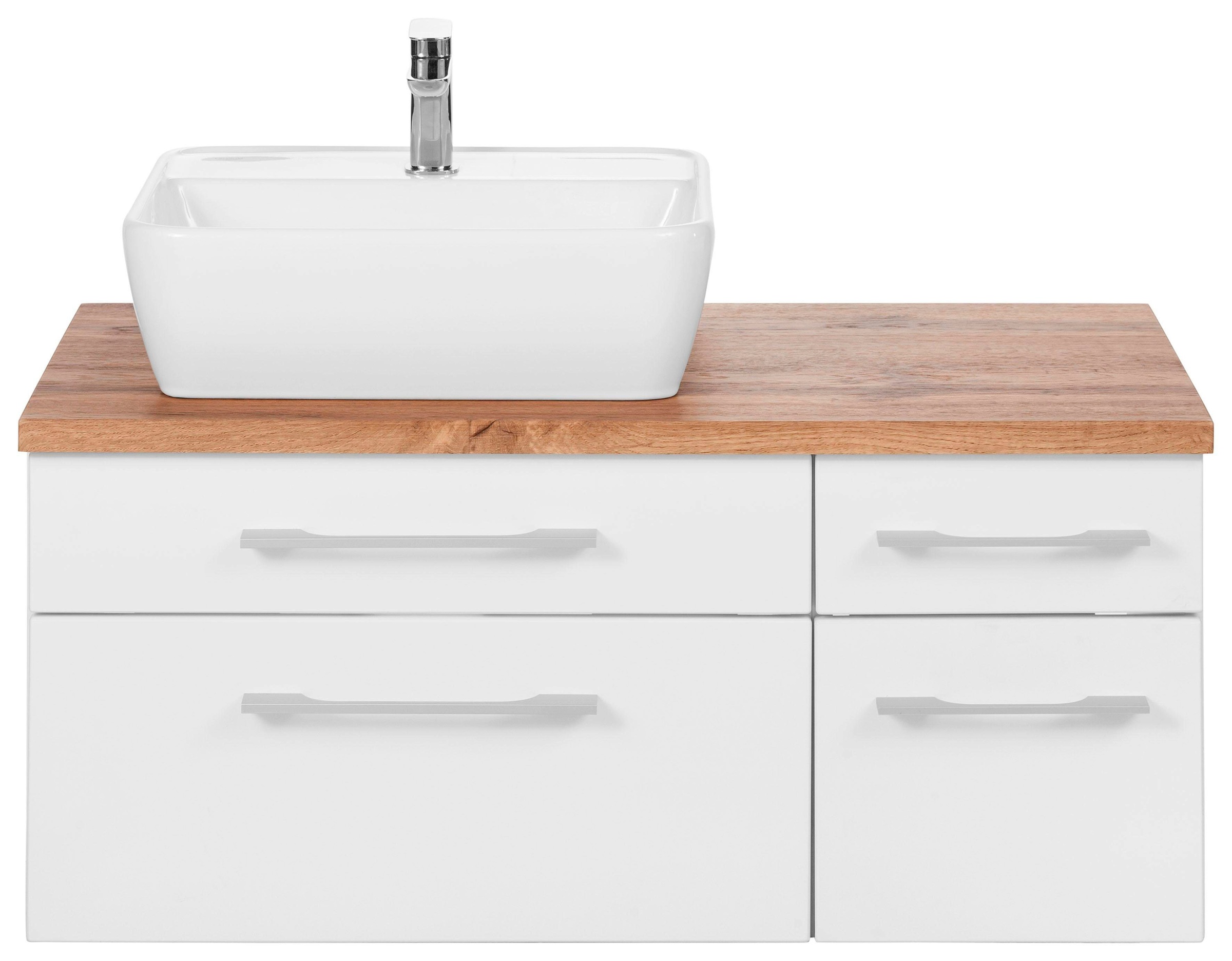 welltime Waschbeckenunterschrank »Davos« Badmöbel, Waschtisch inkl. Waschbecken, Breite 90 cm