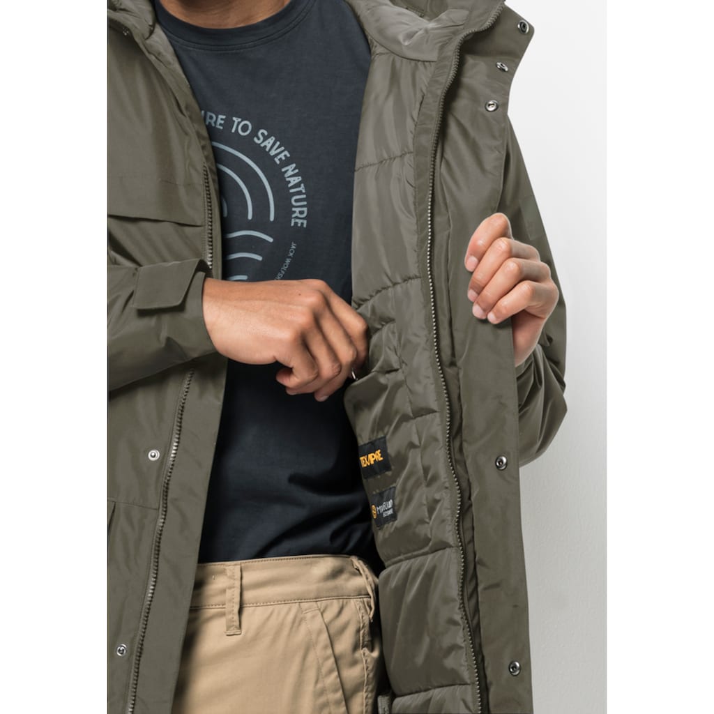 Jack Wolfskin Funktionsparka »WINTERLAGER PARKA M«, mit Kapuze