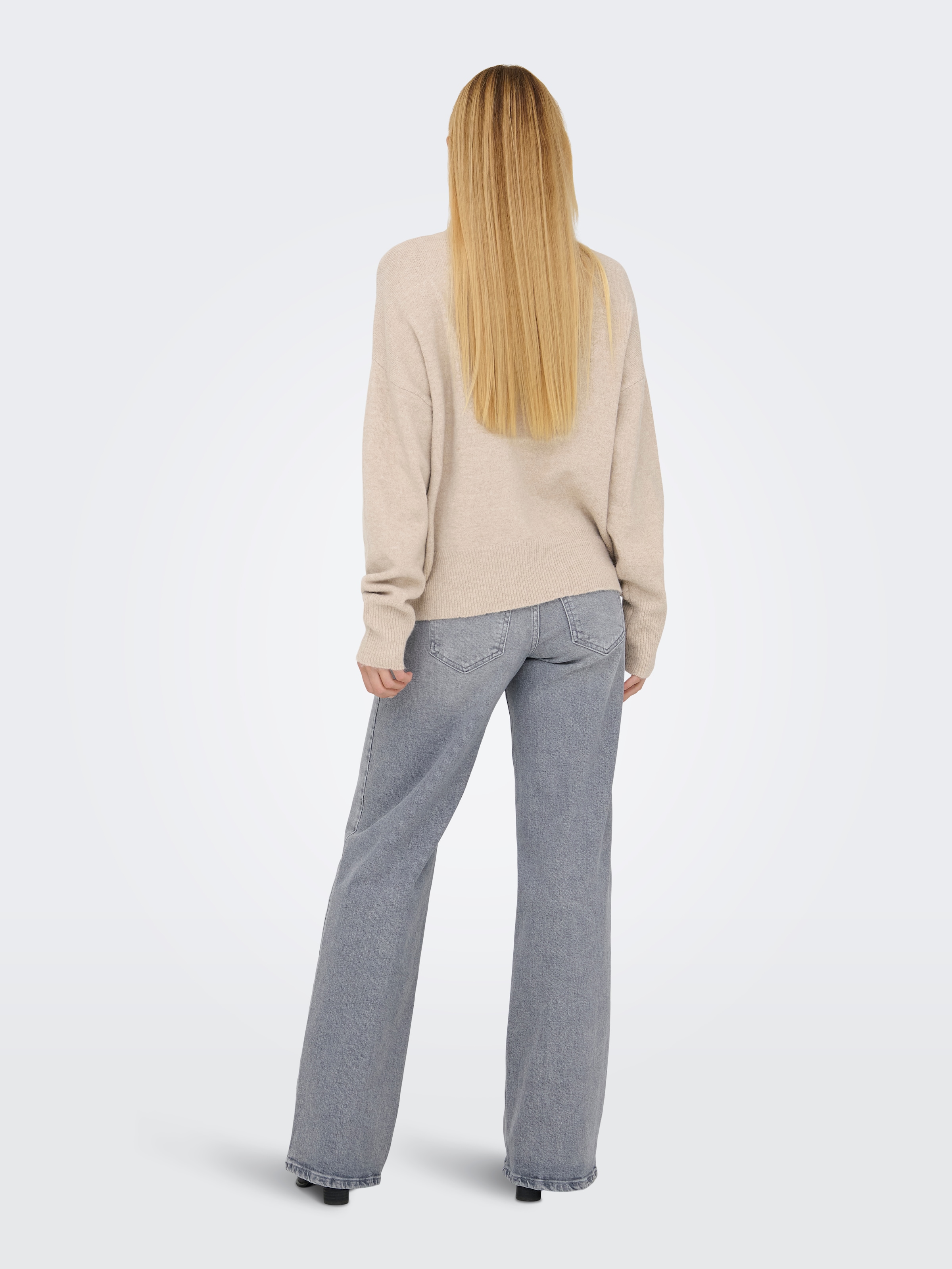 ONLY Strickpullover »ONLRIVA LS HIGH NECK EMB PULLOVER EX KNT«
