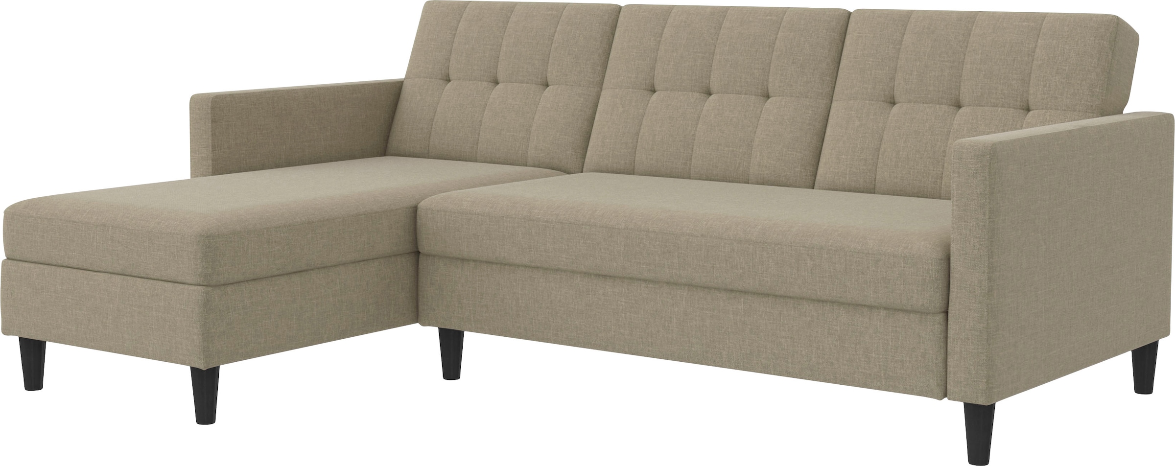 Dorel Home Ecksofa »Hartford II«, mit Bettfunktion und Stauraum, Recamiere beidseitig montierbar