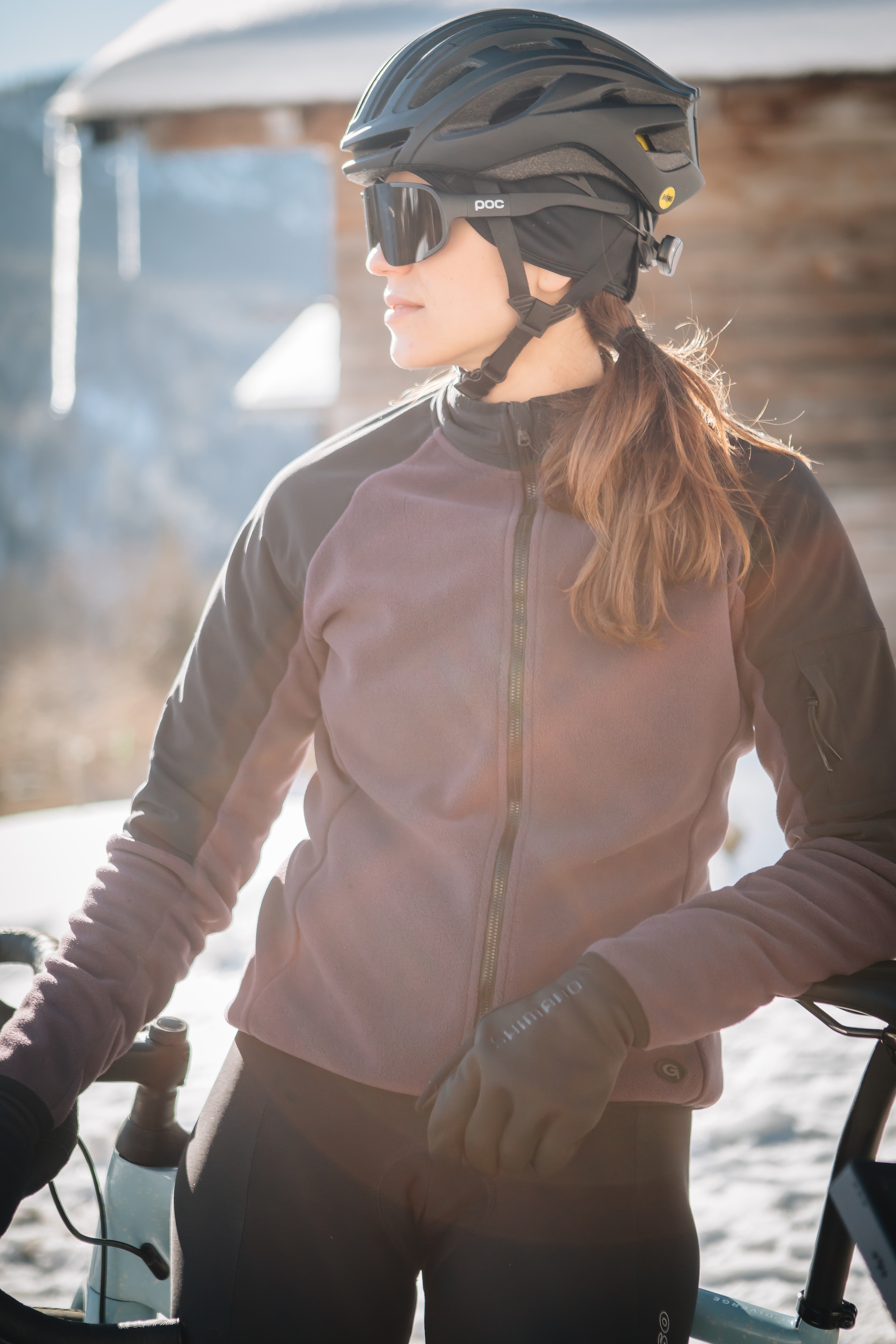 Gonso Radtrikot »Adventure Jersey Fleece W«, Damen Fahrradtrikot langarm, weiches Fleece-Material, Full-Zip Trikot
