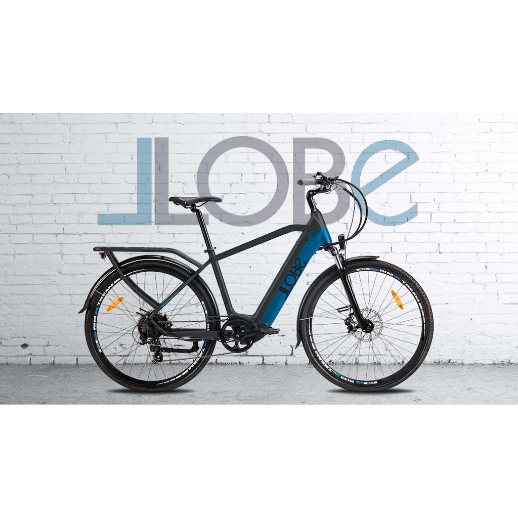 LLobe E-Bike »Yukon Gent 28"«, 7 Gang, Shimano, Heckmotor 250 W