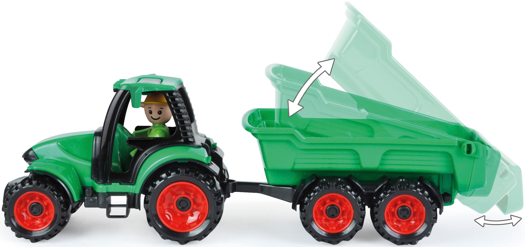 Lena® Spielzeug-Traktor »Truckies Set Bauernhof«, inkluisve Schaufellader und Spielfigur; Made in Europe