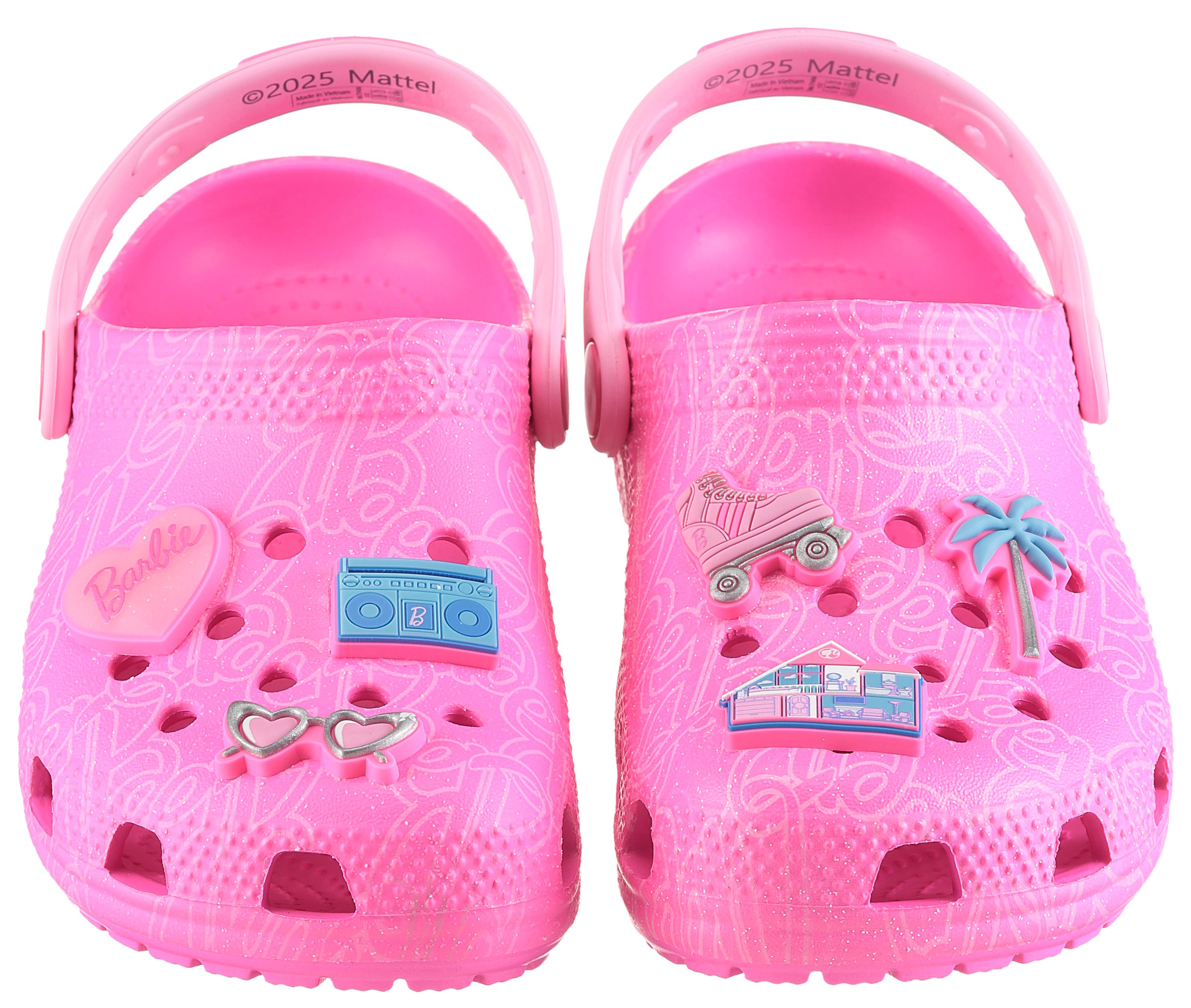 Crocs Clog »Mattel Pink Barbie Cls Clog K«  Barbie Clog, Hausschuh mit Herzchen