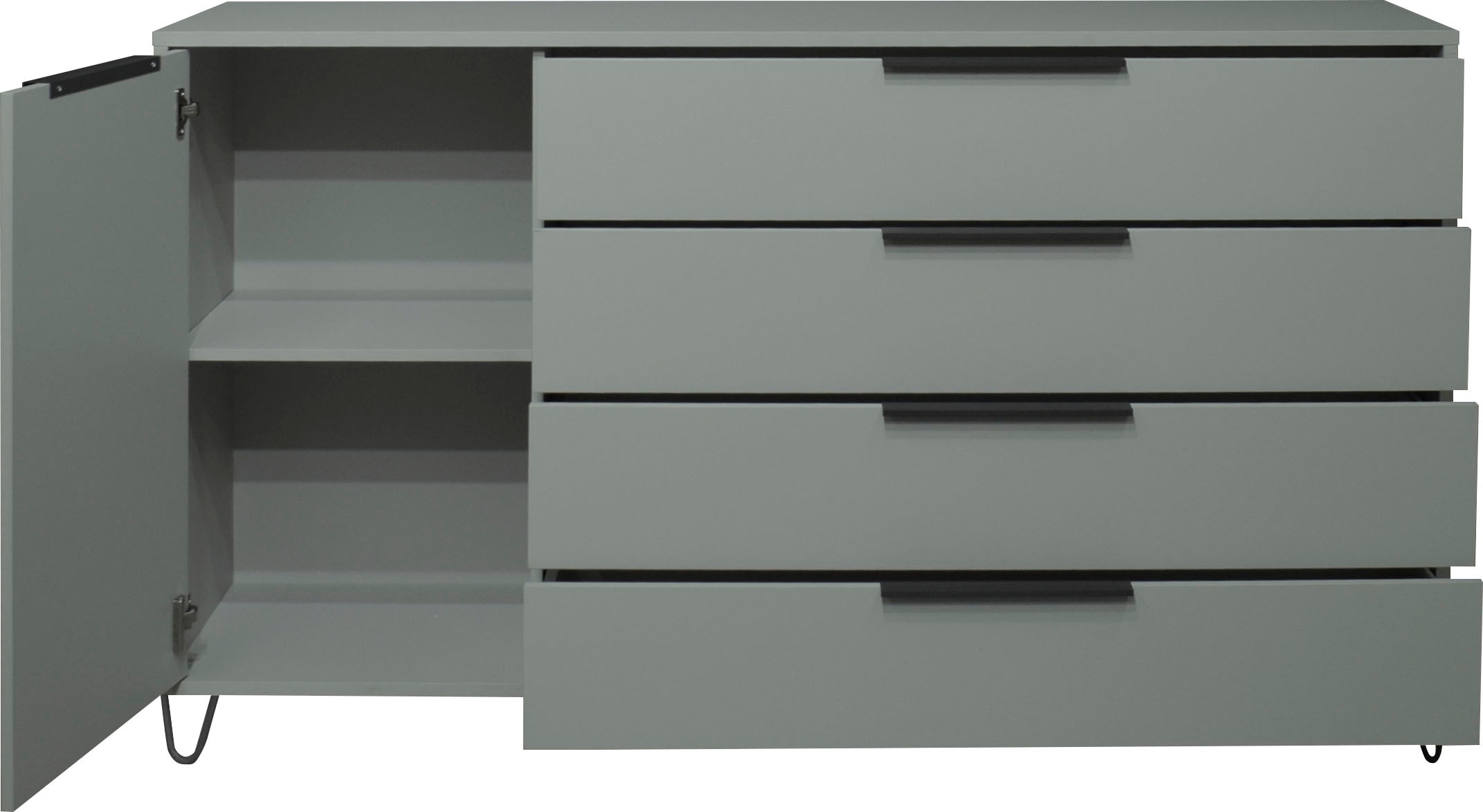 Mäusbacher Highboard »Bonnie TOPSELLER!«, (OTTOs Choice), Highboard mit Drahtgestell
