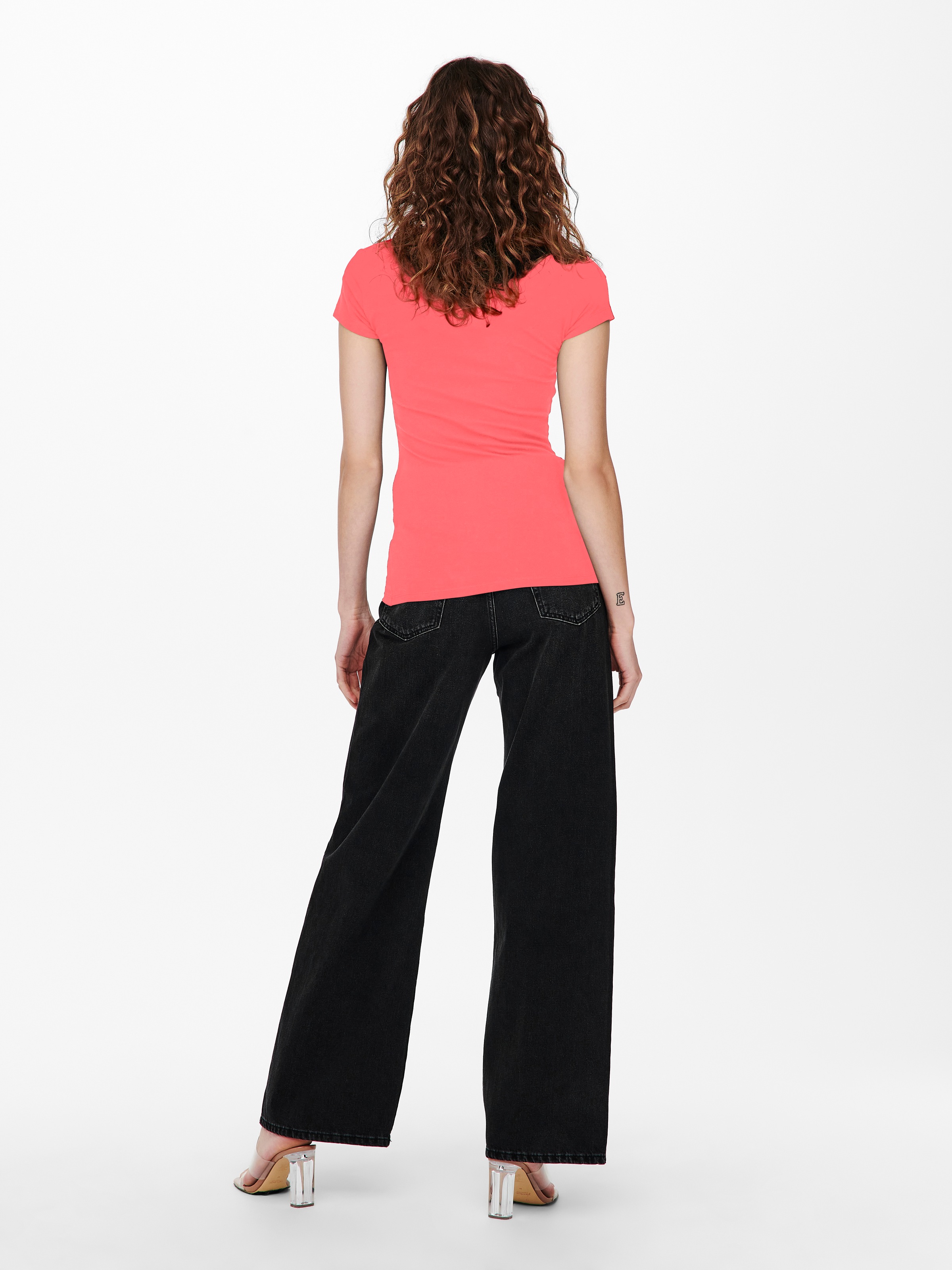 ONLY Rundhalsshirt »ONLLIVELOVE LIFE S/S O-NECK TOP« Packung, 2 Stk.