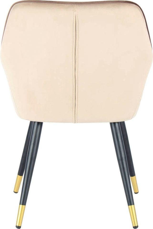Kayoom Stuhl »Amino 525, stilvoller Design-Stuhl,samtweicher Bezug aus Velvet-Stoff«, 1 St., samtweicher Bezug, elegant, glamourös, elegante Optik