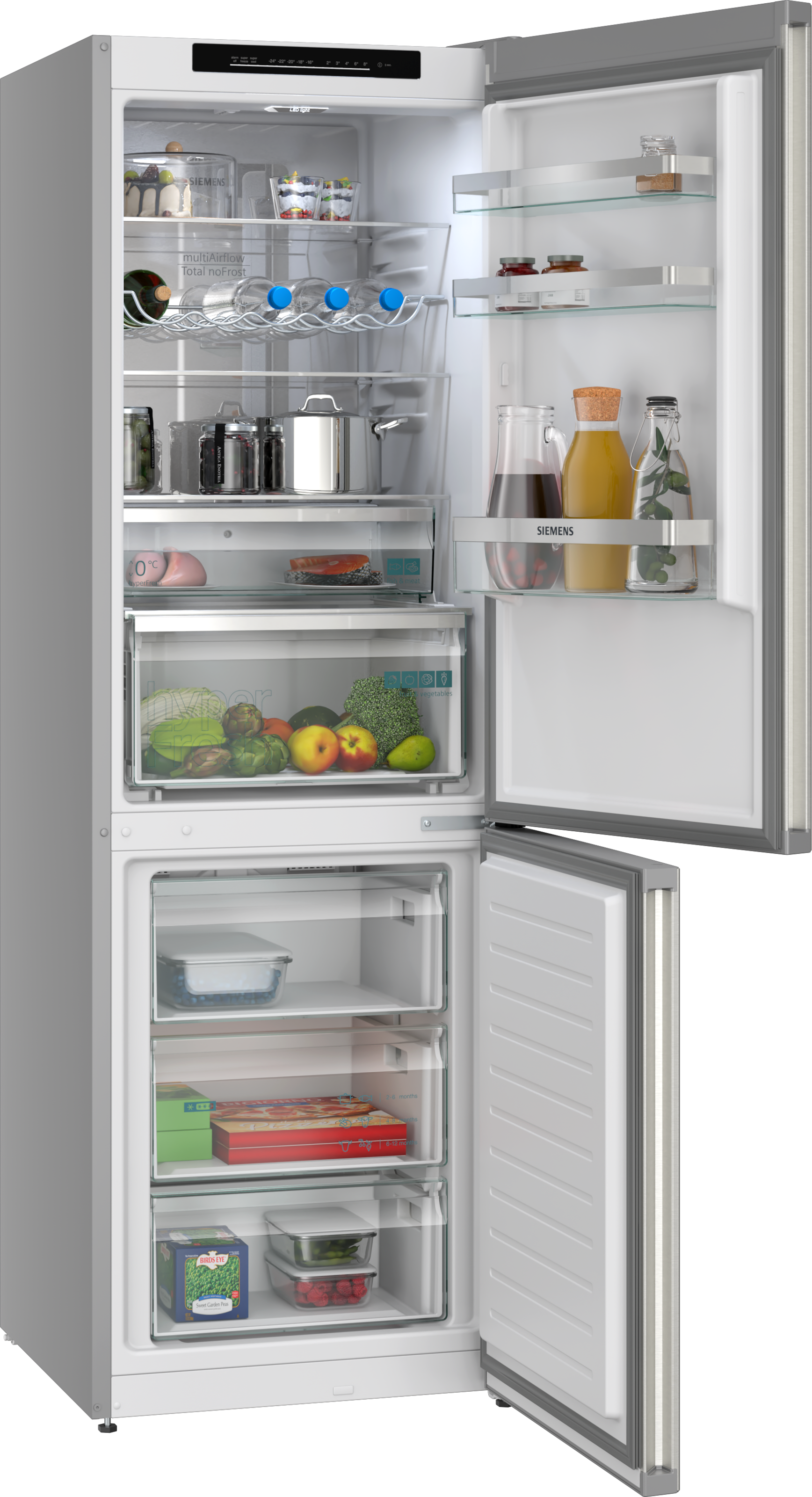 SIEMENS Kühl-/Gefrierkombination iQ300 »KG36NVIBG« 186 cm hoch 60 cm breit hyperFresh System für frisches Obst und Gemüse sowie Total noFrost