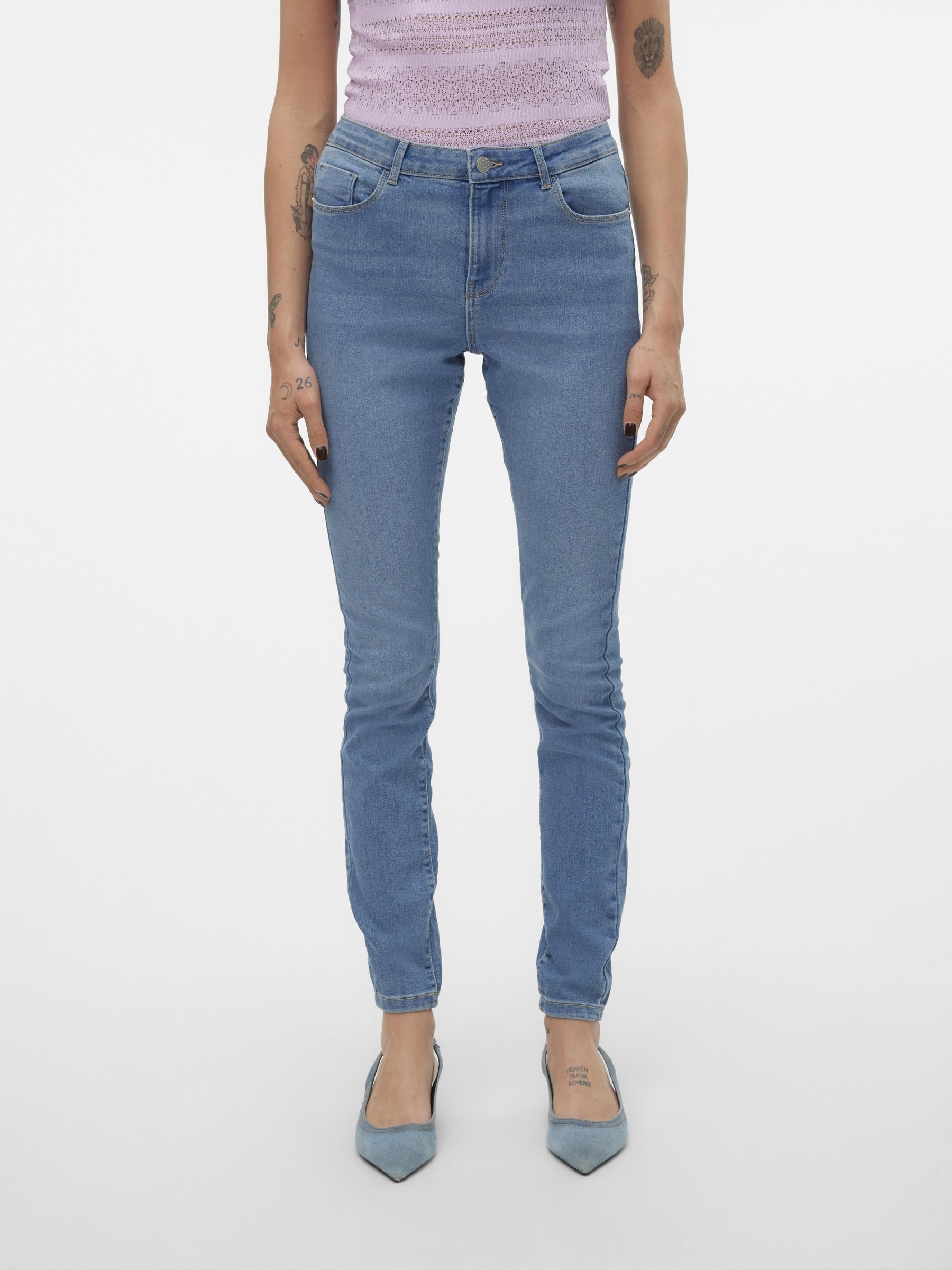 Vero Moda Skinny-fit-Jeans »VMELLY MR SKINNY JEANS BLUE NOOS«