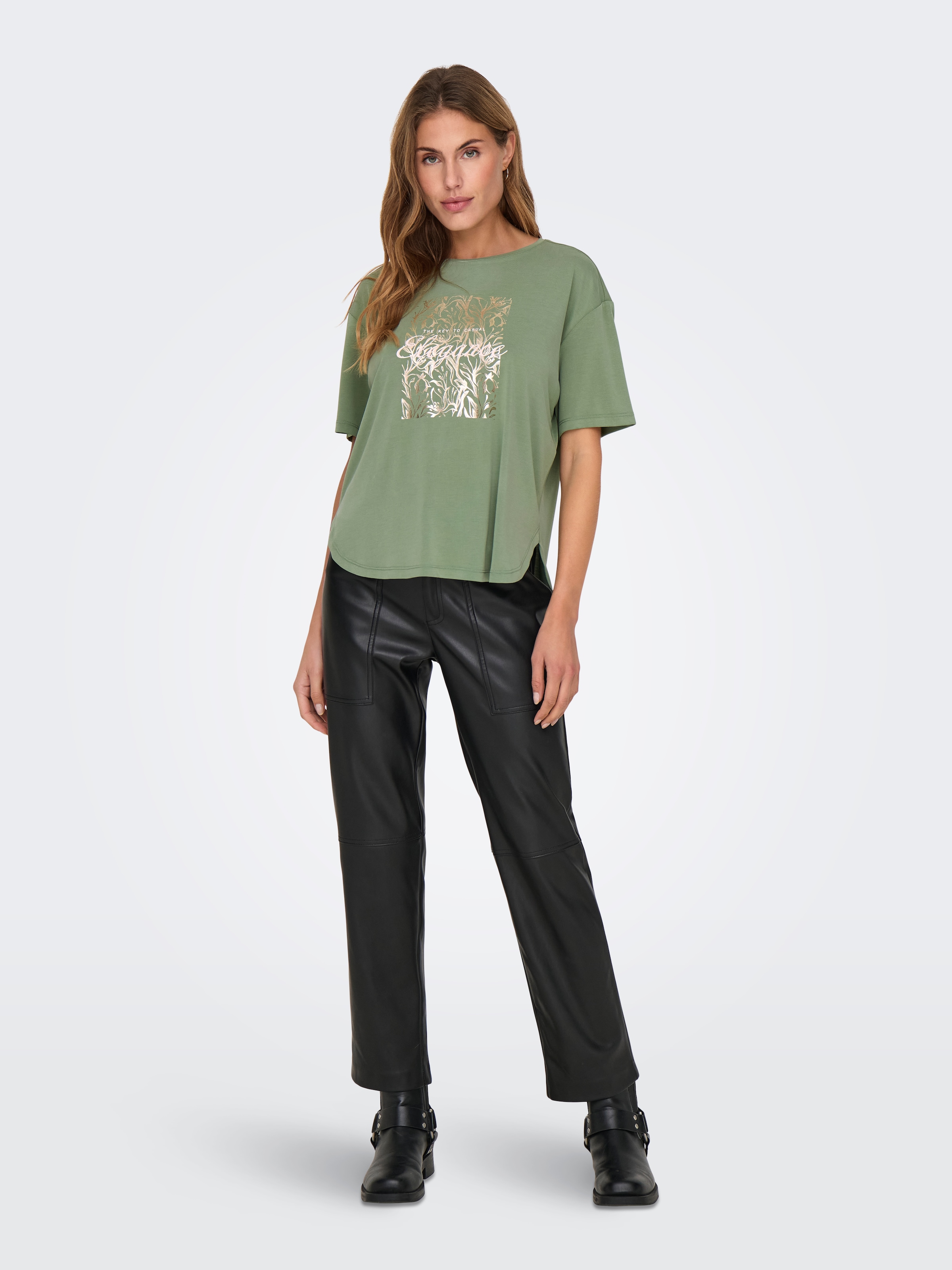 ONLY Kurzarmshirt »ONLFREE LIFE S/S BOTANICAL TOP BOX JRS«