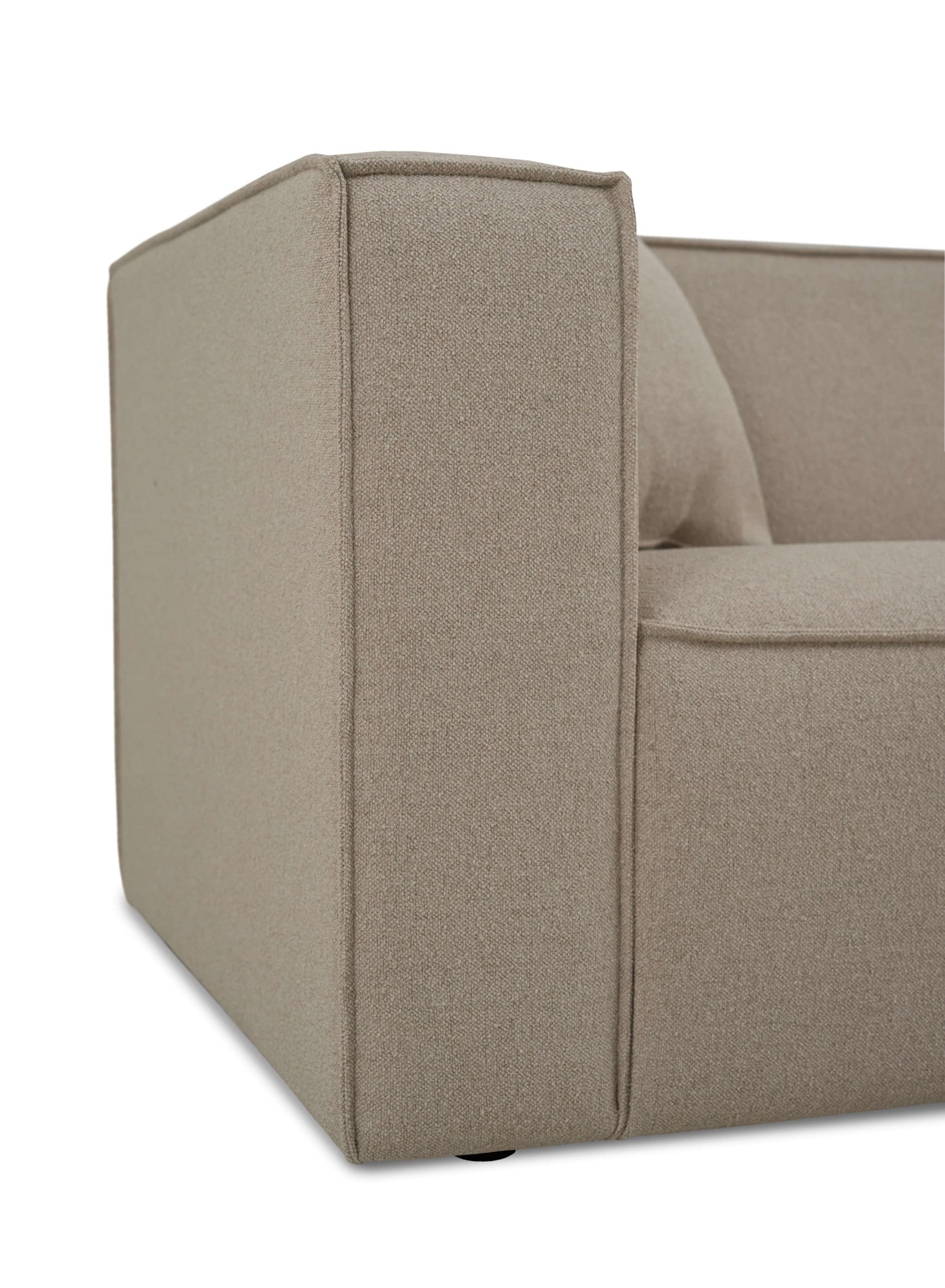 OTTO home 3-Sitzer »Tammie« Breite 222 cm, Webstoff fein, bodentief, mit Wellenunterfederung