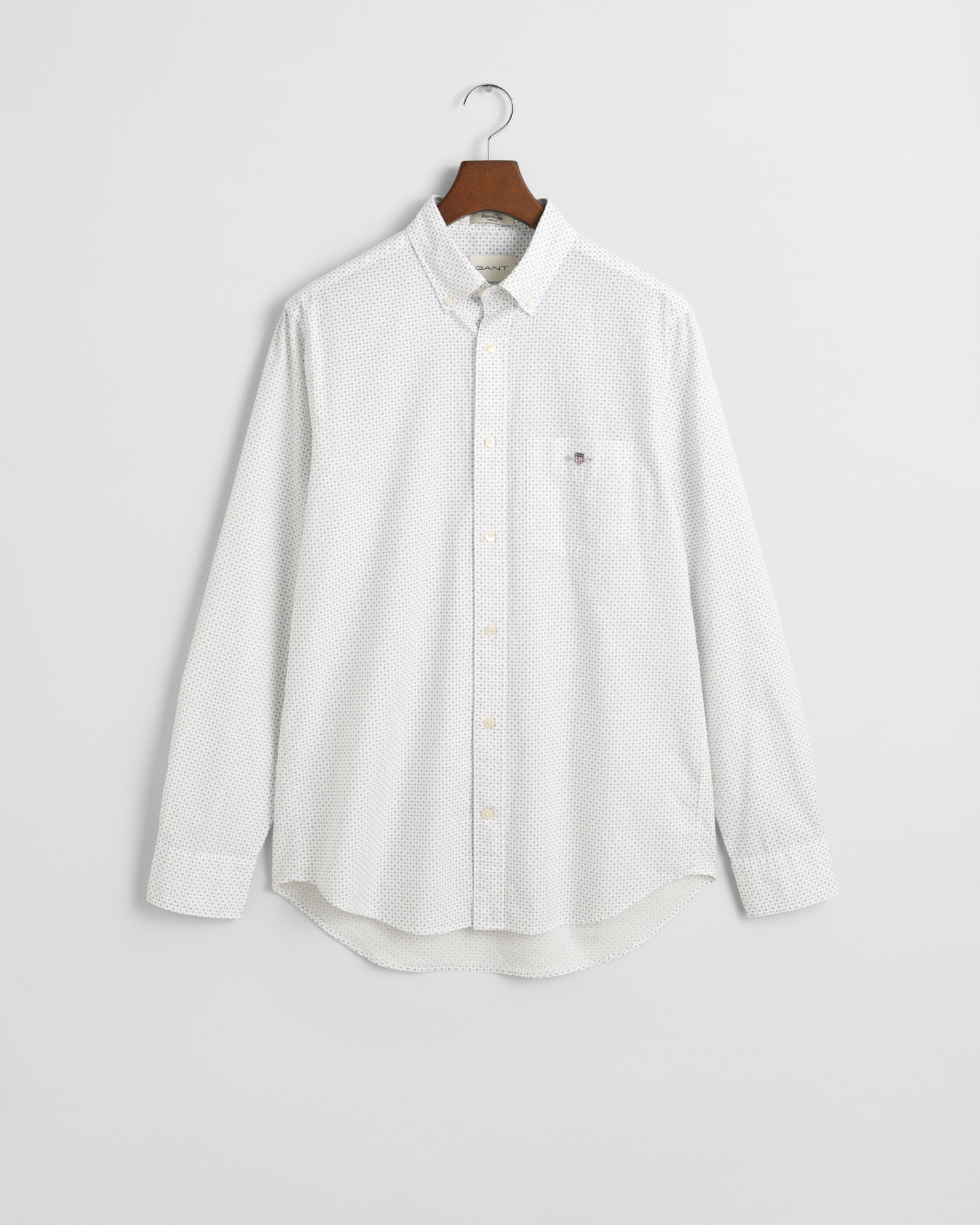 Gant Langarmhemd »REG MICRO PRINT SHIRT«, mit einem dezenten, durchgehenden Mikro-Print