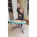 Jamara Kinder-Bügelbrett »Little Laundry Princess, türkis«, (Set, 6 tlg.), inklusive Spielzeugbügeleisen