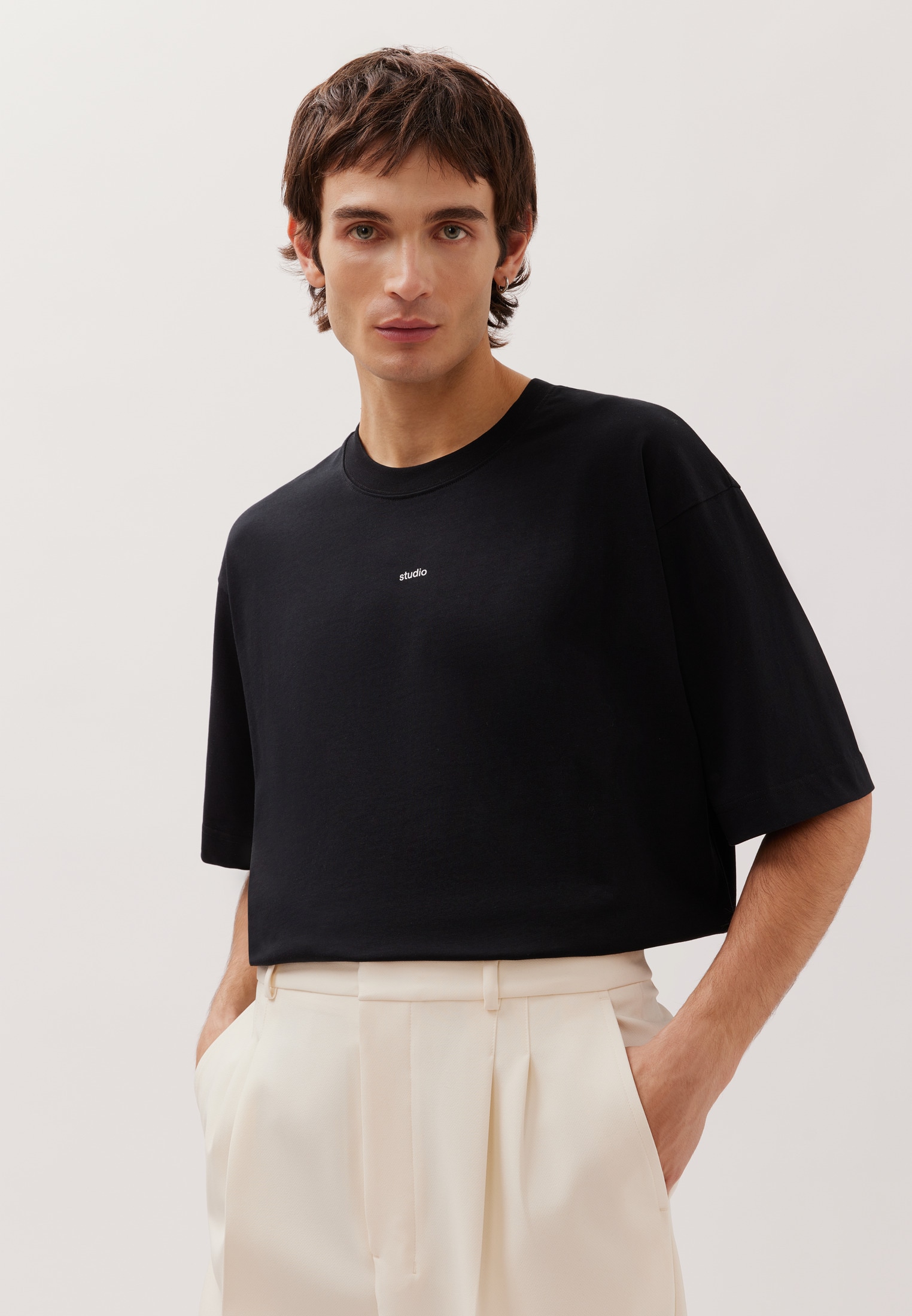 studio seidensticker T-Shirt »Studio« 1/2 Rundhals Uni
