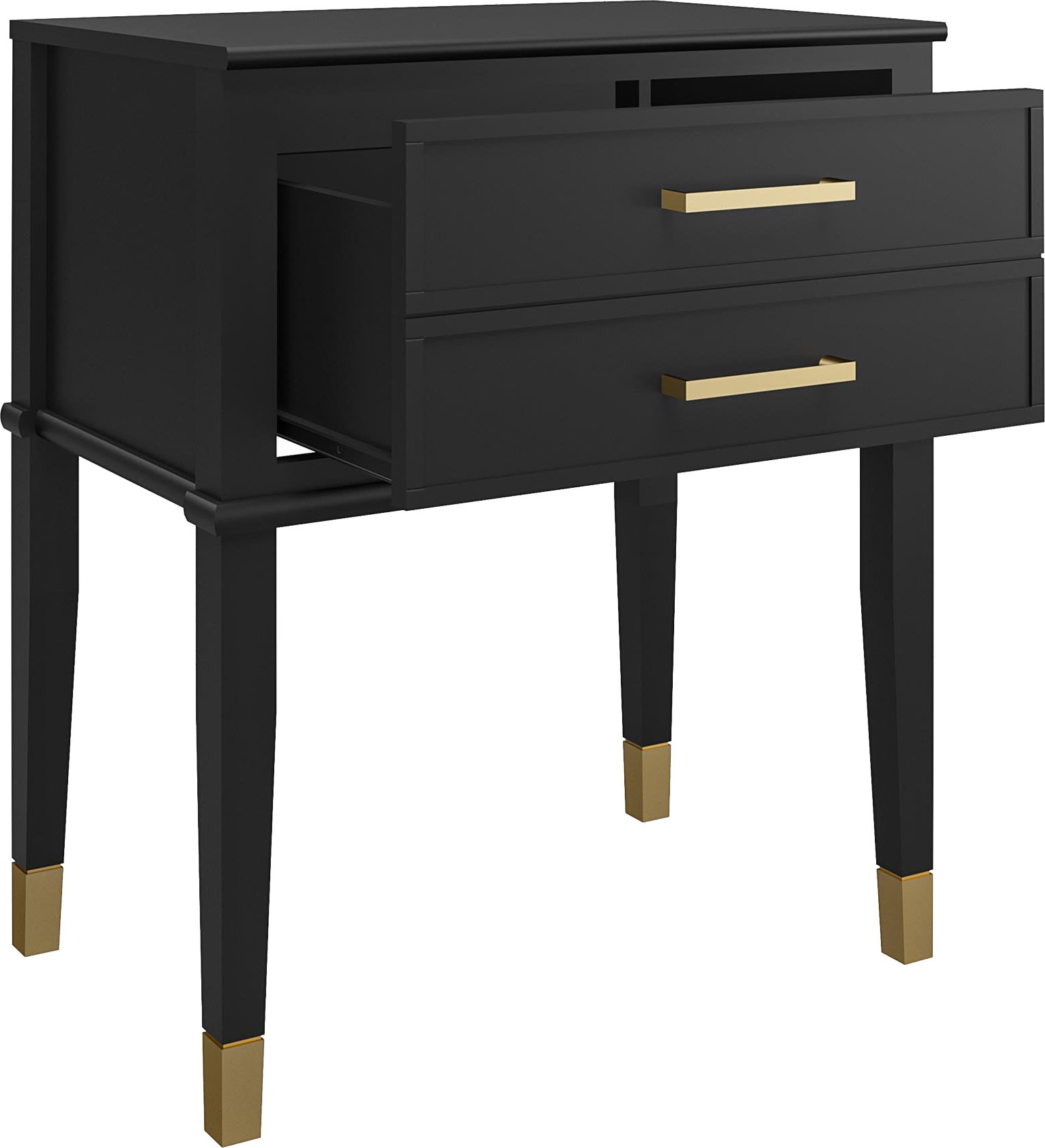 CosmoLiving by Cosmopolitan Beistelltisch »Westerleigh« 1 Stk. tlg. 1 Schublade, aus pflegeleichtem MDF, Beine aus Massivholz, Höhe 72 cm