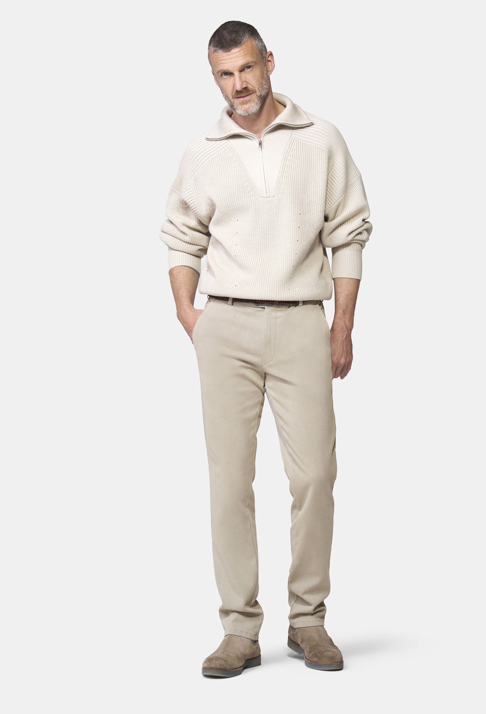 MEYER Chinohose »Bonn 2-3615«  im Winter Twill