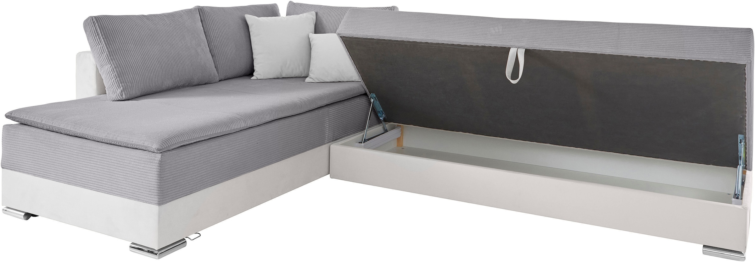 INOSIGN Ecksofa »Night & Day L-Form«, mit Boxspring Bettfunktion 180x200 cm, Dauerschläfer