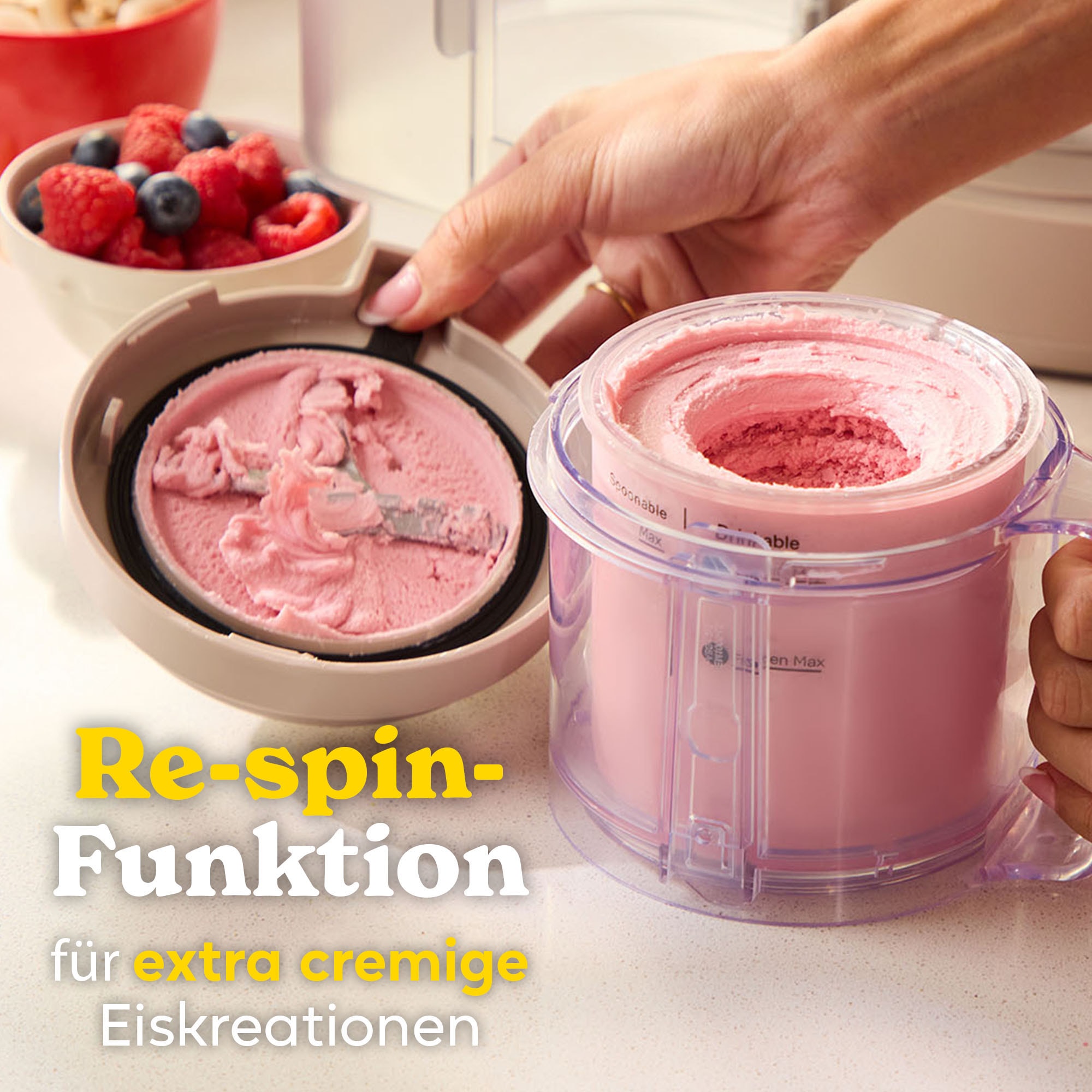 RUSSELL HOBBS Eismaschine »Chilluxe 28750-56« für Eiscreme, Sorbet, FrozenYoghurt & Milkshake
