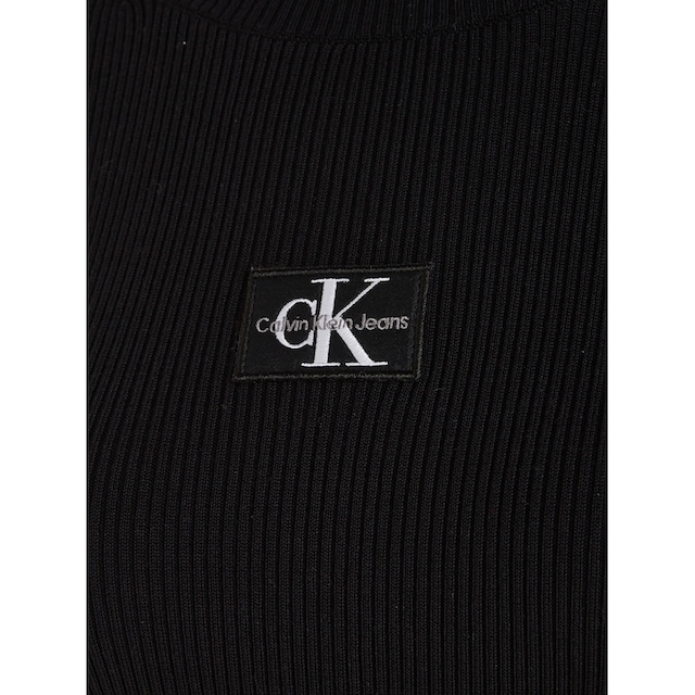 Calvin Klein Jeans Strickkleid »BADGE ROLL NECK SWEATER DRESS« bei ♕
