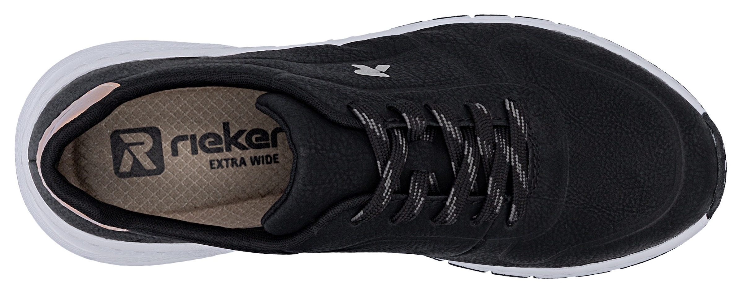 Rieker Sneaker  mit MemoSoft-Innensohle, Freizeitschuh, Halbschuh, Schnürschuh
