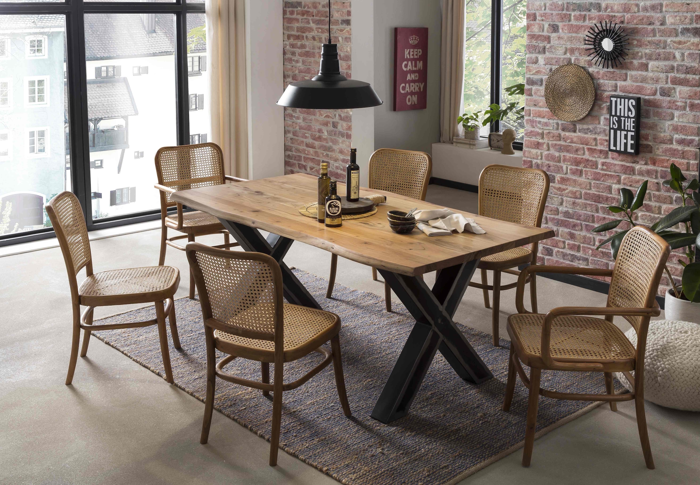 SIT Tischbein, (1 St.), im Used-Look