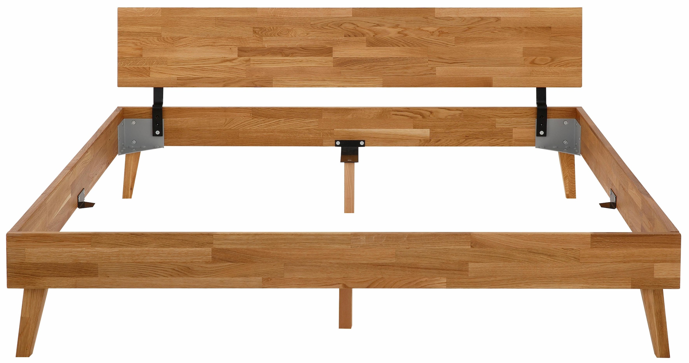 Home affaire Bett »Natali« aus massiver Eiche, in verschiedenen Breiten